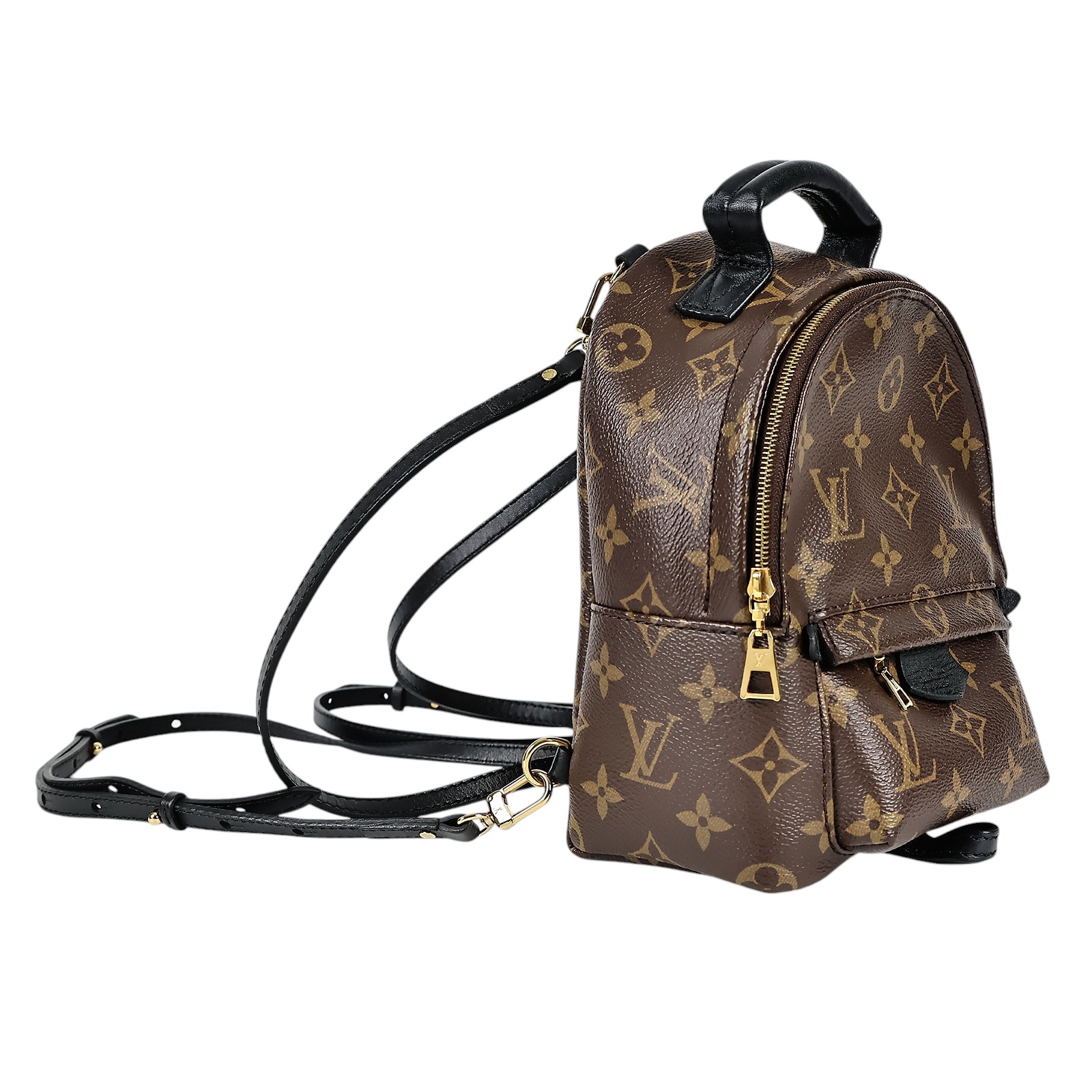 路易威登 LOUIS VUITTON Palm Springs Mini 迷你 後背包 M44873 晶片款  原廠盒子/防塵袋/背帶2