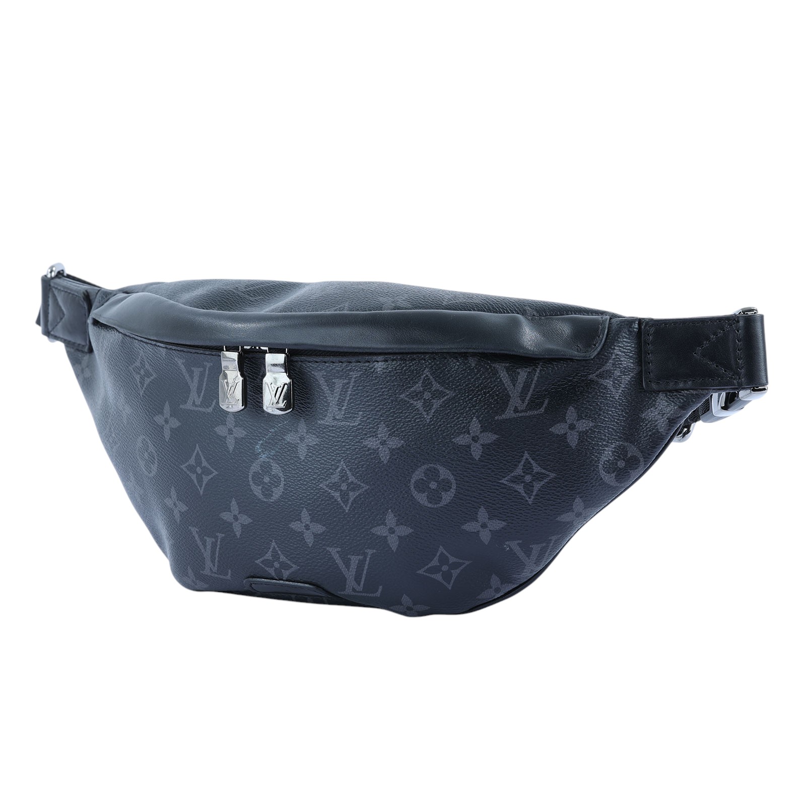 路易威登 LOUIS VUITTON Discovery PM 腰包 Monogram Eclipse 黑色 M46035 晶片款  購買證明