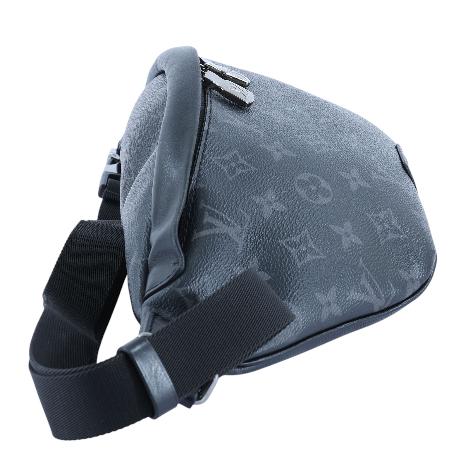 路易威登 LOUIS VUITTON Discovery PM 腰包 Monogram Eclipse 黑色 M46035 晶片款  購買證明