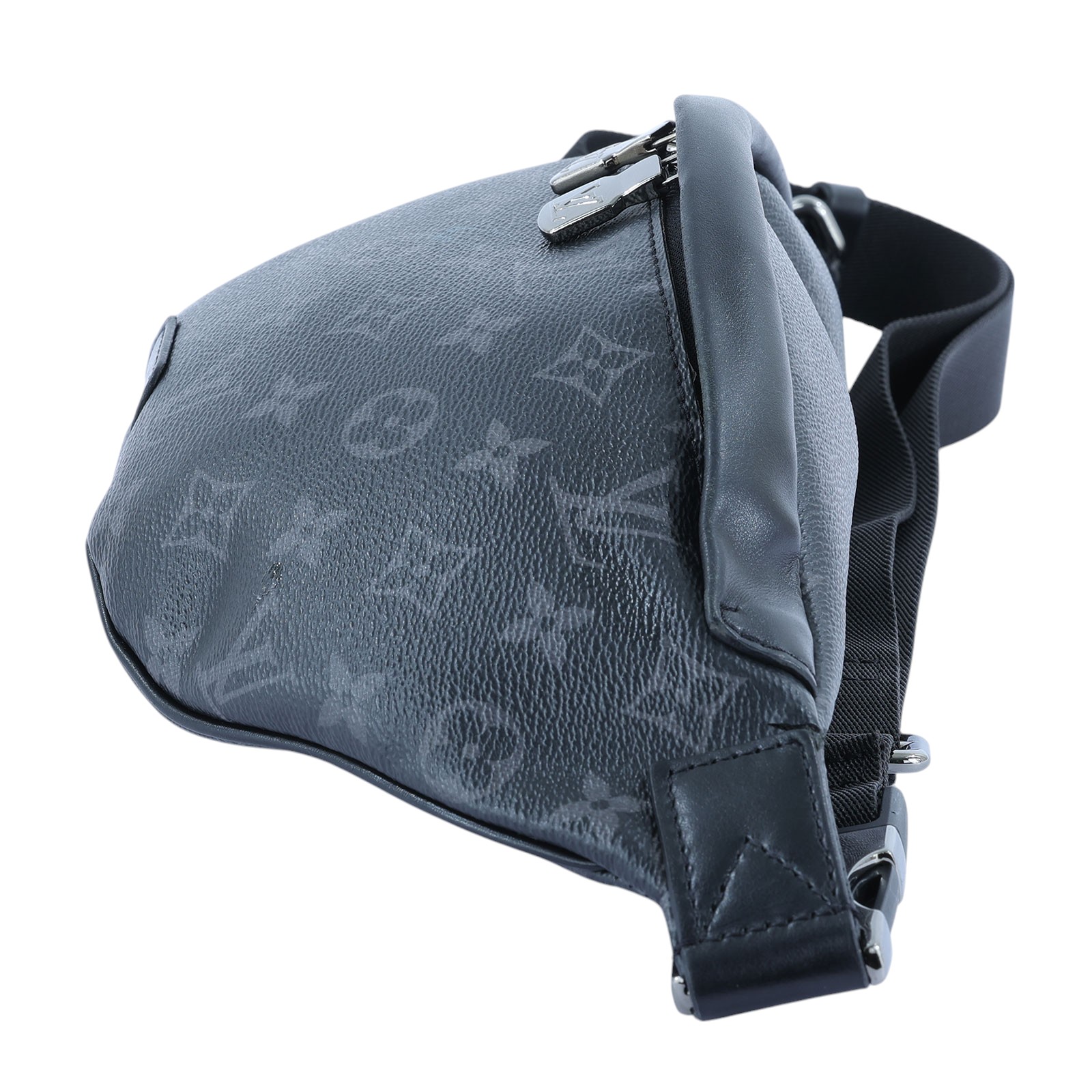 路易威登 LOUIS VUITTON Discovery PM 腰包 Monogram Eclipse 黑色 M46035 晶片款  購買證明
