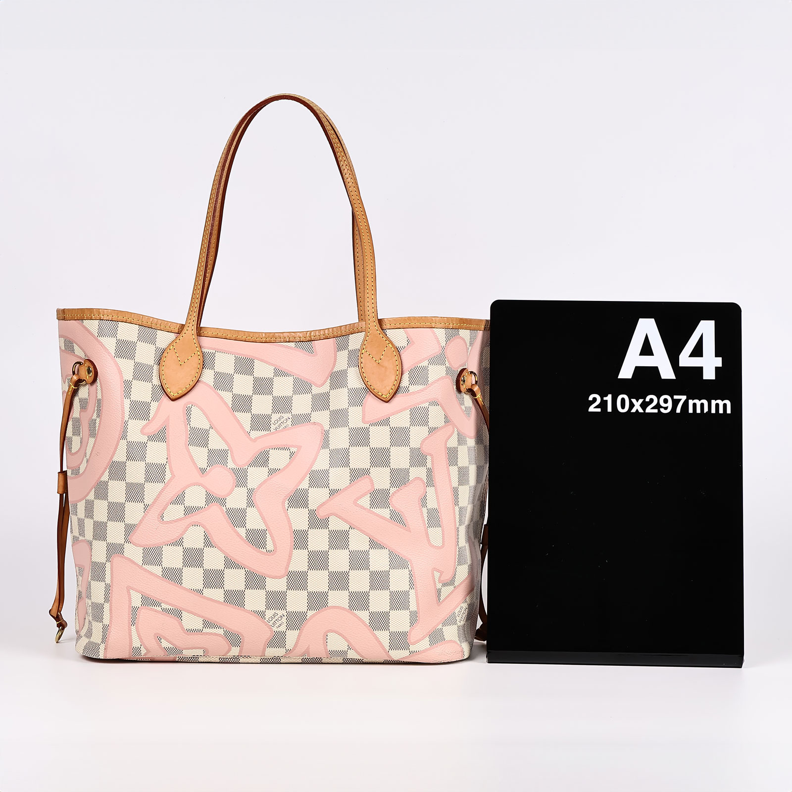 路易威登 LOUIS VUITTON Neverfull MM 粉棋盤格 N41050 ☆粉棋盤格NEVERFULL MM 內袋