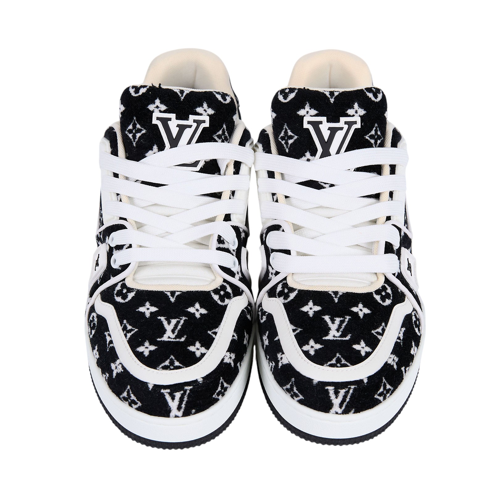 路易威登 LOUIS VUITTON LV Trainer 運動鞋 #05 1ABFT4 黑絨毛Trainer運動鞋#5 防塵袋