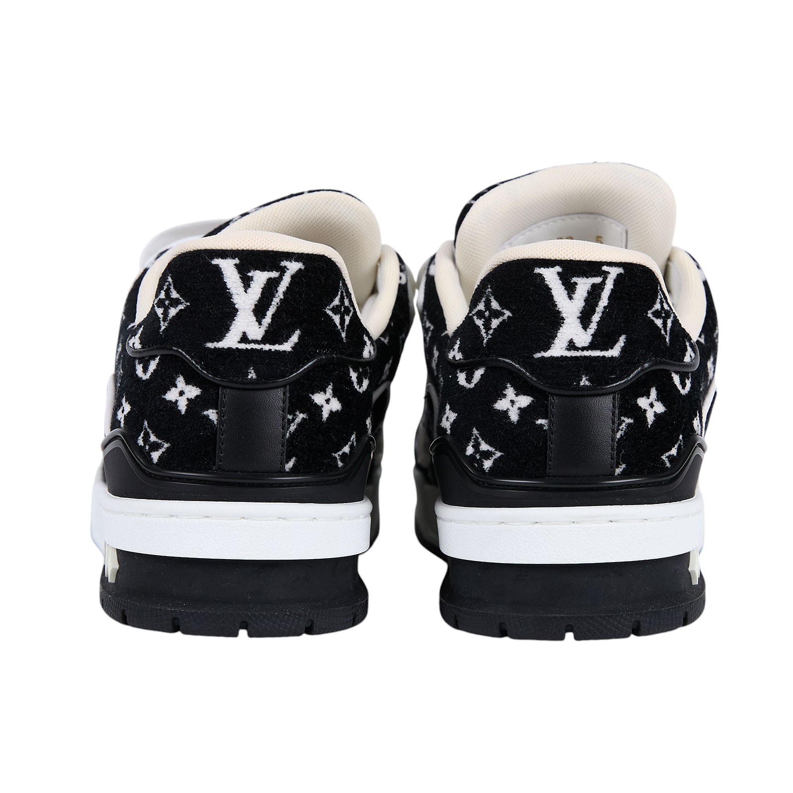 路易威登 LOUIS VUITTON LV Trainer 運動鞋 #05 1ABFT4 黑絨毛Trainer運動鞋#5 防塵袋