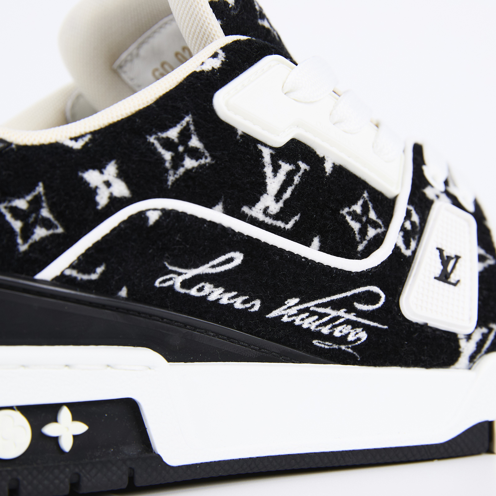 路易威登 LOUIS VUITTON LV Trainer 運動鞋 #05 1ABFT4 黑絨毛Trainer運動鞋#5 防塵袋