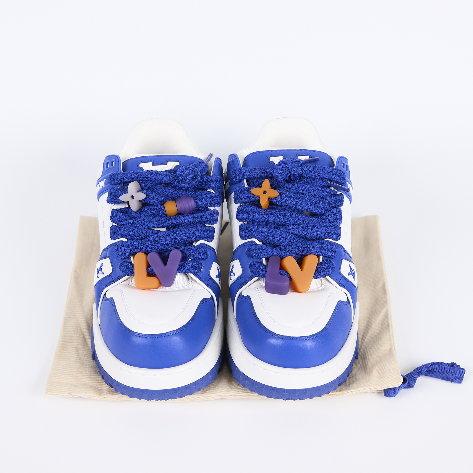 路易威登 LOUIS VUITTON LV Trainer 運動鞋 #06 1ABZPQ 藍Trainer MAXI Sneaker 運動鞋  #6 防塵袋