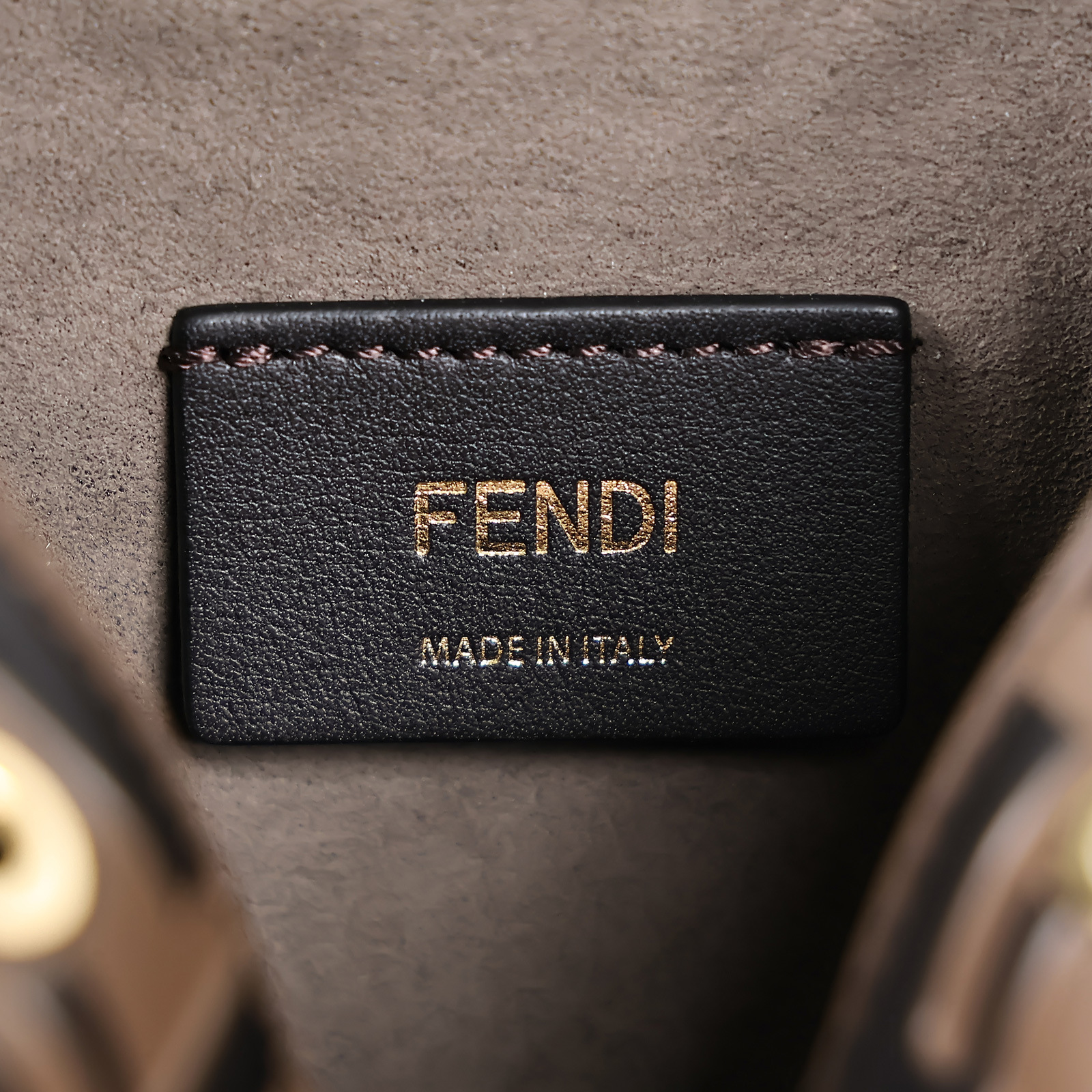 芬迪 FENDI Mon Tresor 皮革 迷你 手袋 8BS010A659 原花FF水桶包MINI 防塵袋/背帶2