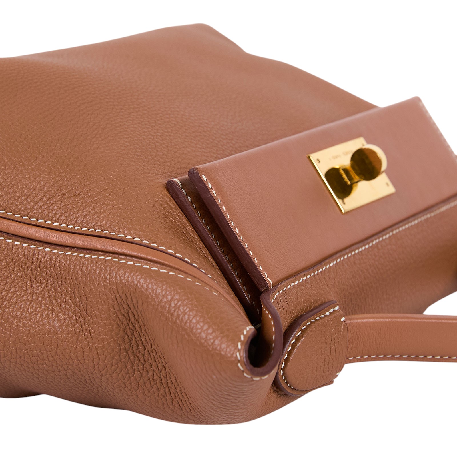 愛馬仕 Hermès 24/24 29 手提包 24/24/29 Y HA 438 RN Y刻金棕金24/24 29CM 原廠盒子/防塵袋2/背帶/購買證明