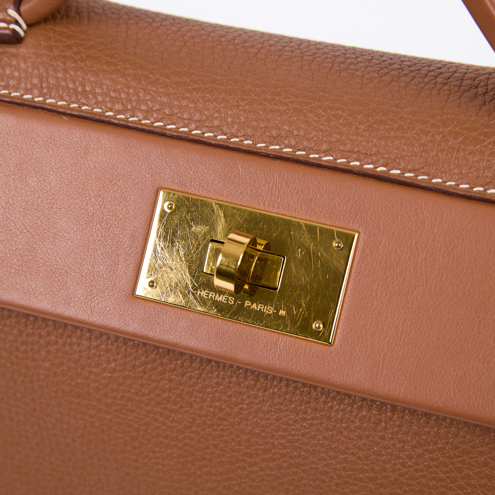 愛馬仕 Hermès 24/24 29 手提包 24/24/29 Y HA 438 RN Y刻金棕金24/24 29CM 原廠盒子/防塵袋2/背帶/購買證明