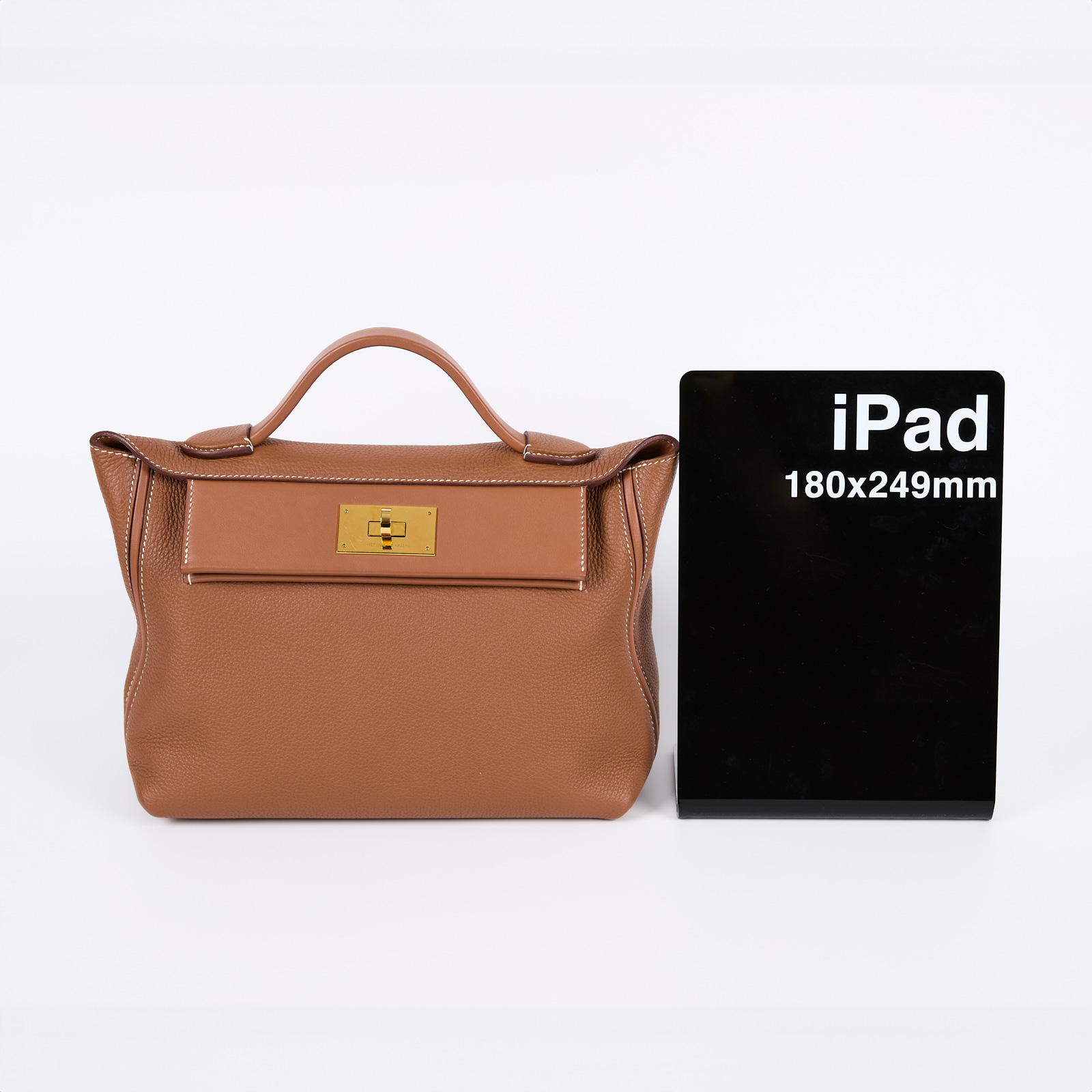 愛馬仕 Hermès 24/24 29 手提包 24/24/29 Y HA 438 RN Y刻金棕金24/24 29CM 原廠盒子/防塵袋2/背帶/購買證明