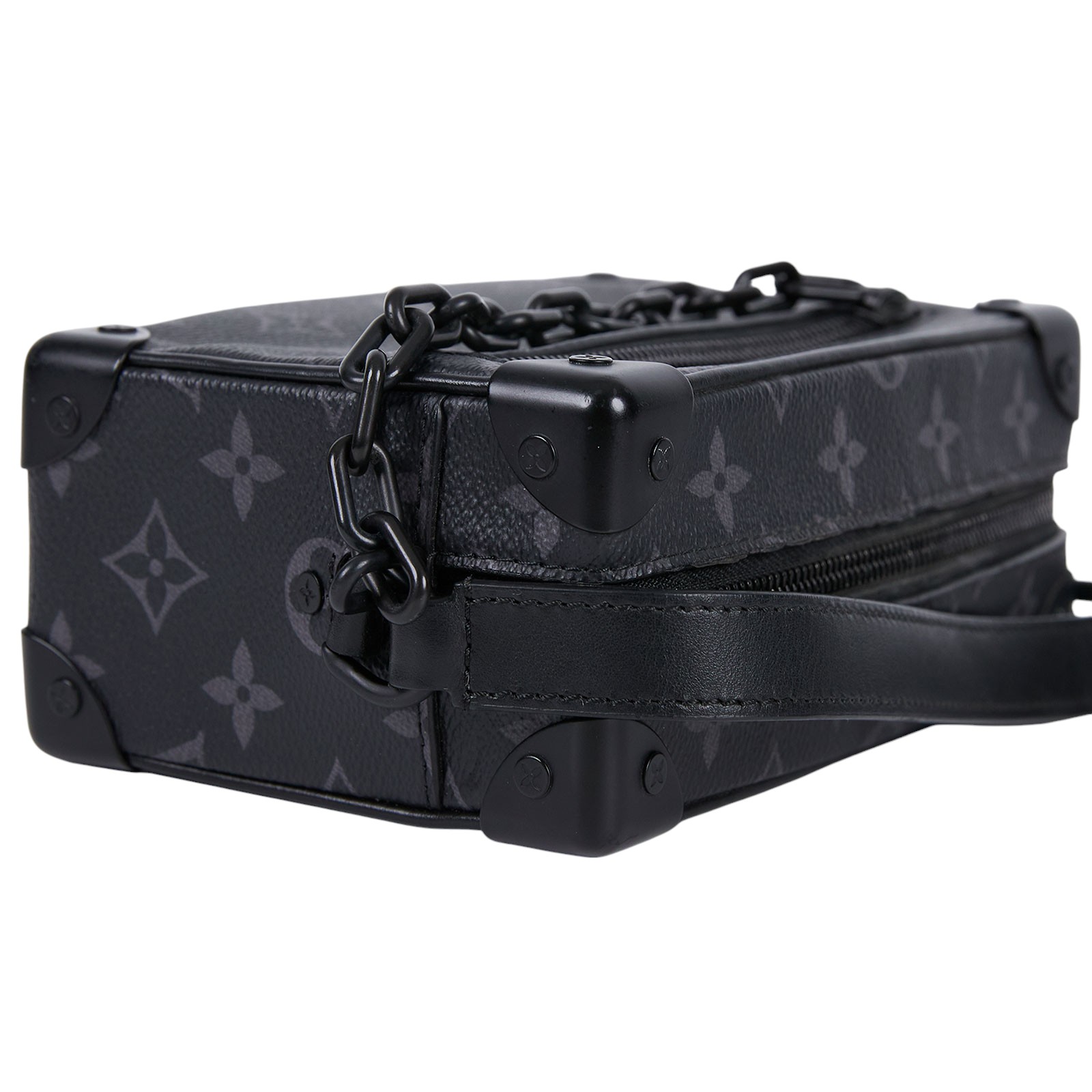 路易威登 LOUIS VUITTON Mini Soft Trunk 迷你 隨身包 黑色 M44735 晶片款 黑原花SOFT TRUNK 購買證明