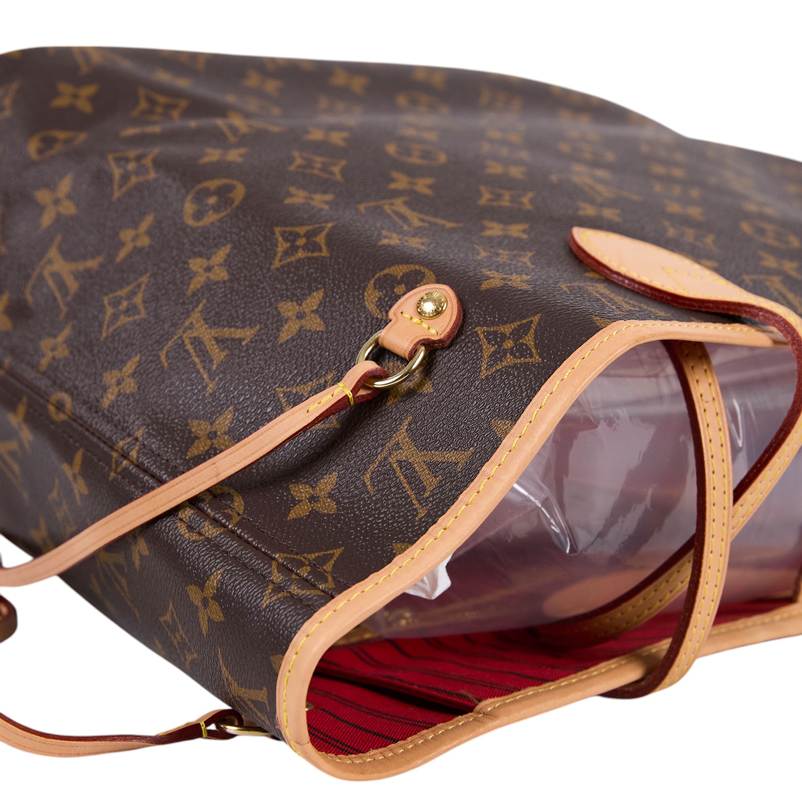 路易威登 LOUIS VUITTON Neverfull MM 櫻桃紅 肩背購物包 M41177 原花NEVERFULL MM 原廠盒子/防塵袋/內袋