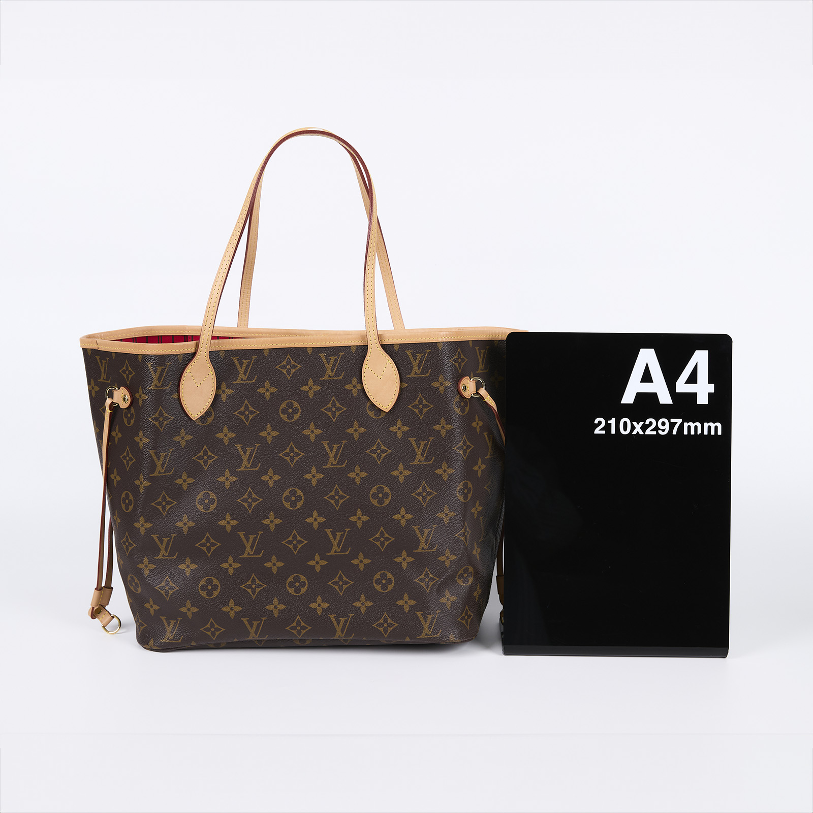 路易威登 LOUIS VUITTON Neverfull MM 櫻桃紅 肩背購物包 M41177 原花NEVERFULL MM 原廠盒子/防塵袋/內袋