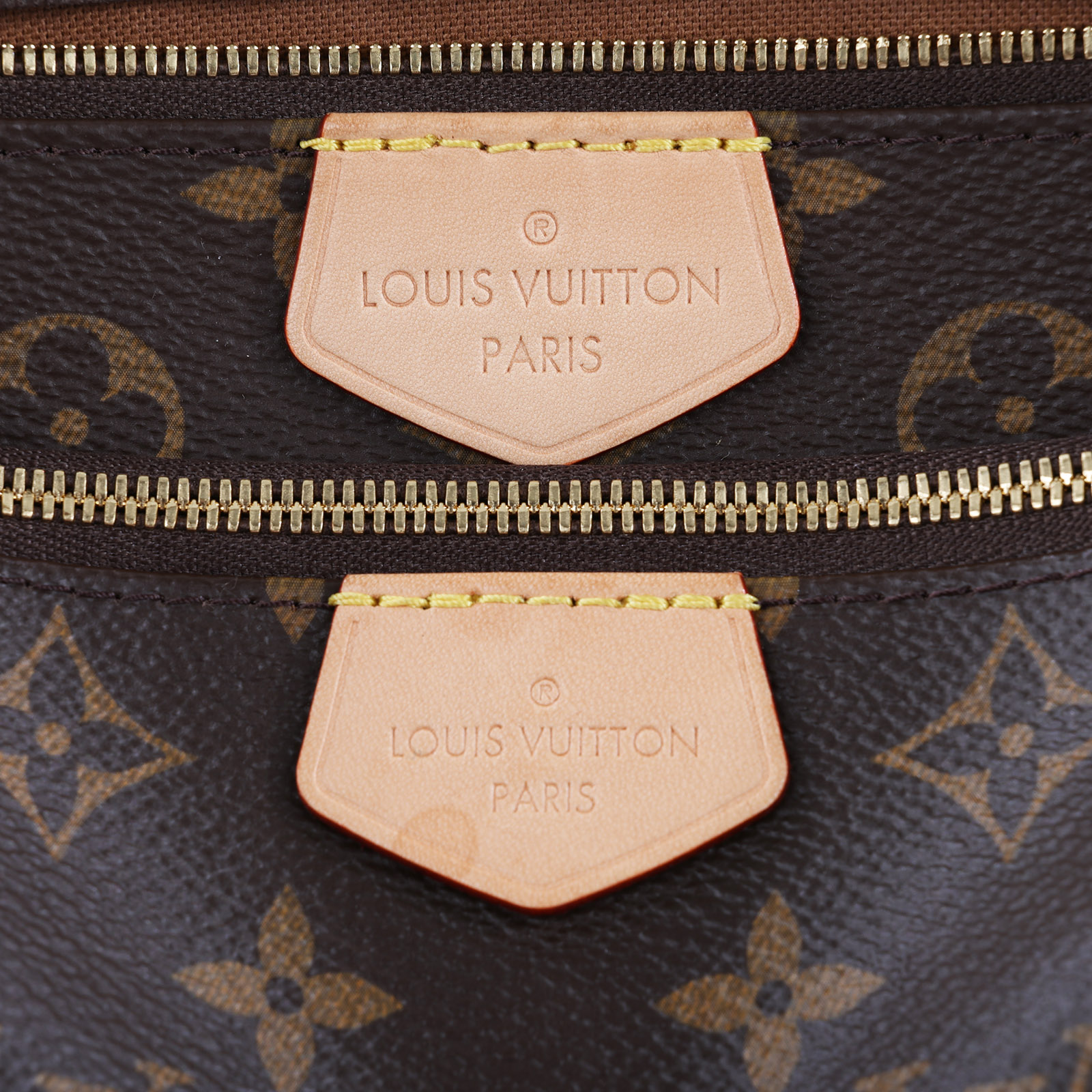 路易威登 LOUIS VUITTON Multi Pochette Accessoires 卡其 三合一 肩背 方包 M44813 晶片款  原廠盒子/防塵袋2/背帶2/內袋2/購買證明