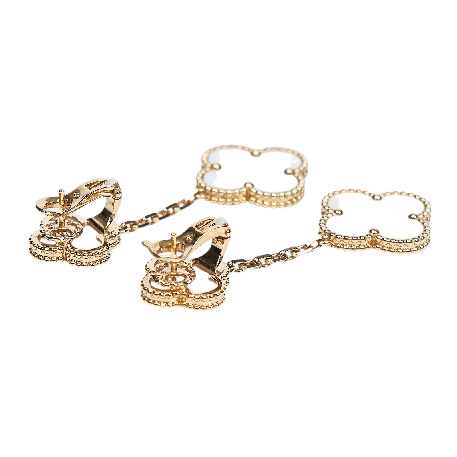 梵克雅寶 Van Cleef & Arpels Magic Alhambra耳環，2枚墜飾 VCARD78800  原廠盒子/保證卡/購買證明