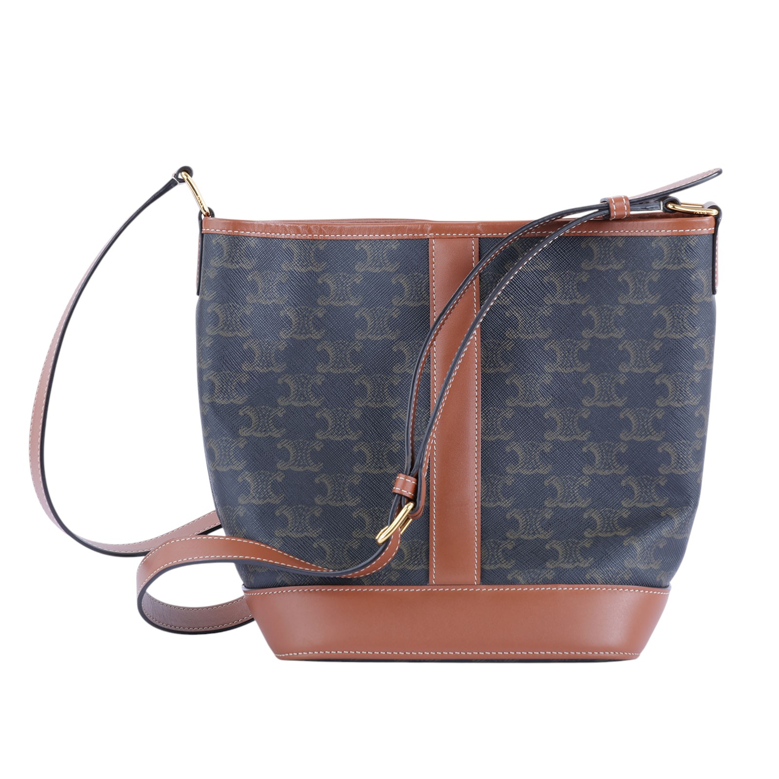 思琳 CELINE Triomphe帆布 小型 Bucket 肩背 水桶包 191442CAS  防塵袋