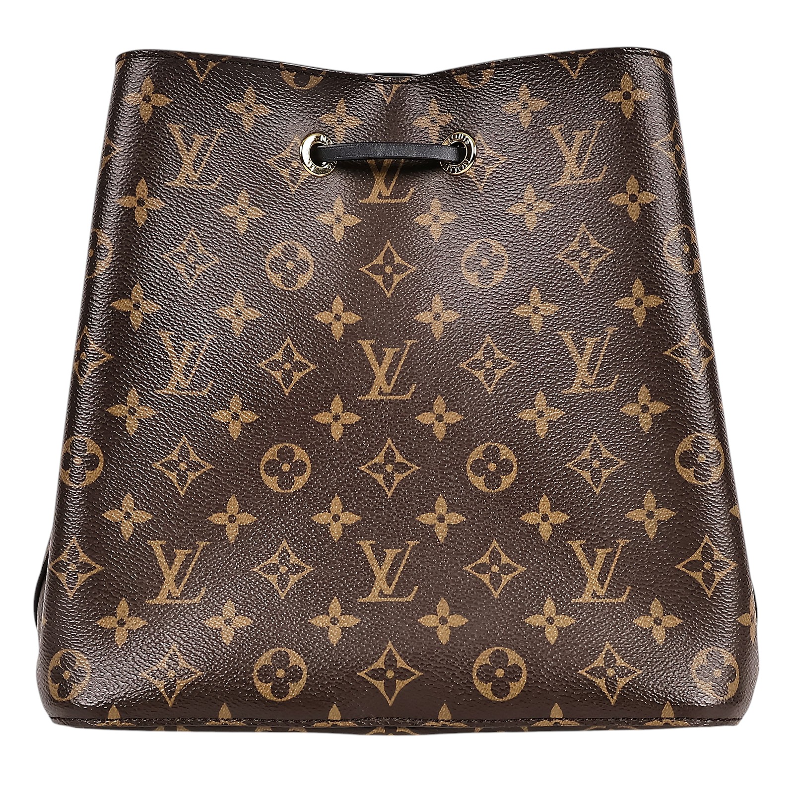 路易威登 LOUIS VUITTON NéoNoé MM 原花 束口水桶包 M44020 黑原花NEONOE水桶包 背帶/購買證明