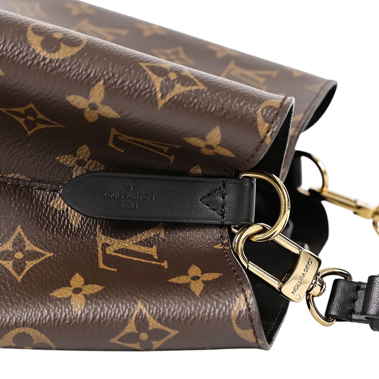 路易威登 LOUIS VUITTON NéoNoé MM 原花 束口水桶包 M44020 黑原花NEONOE水桶包 背帶/購買證明