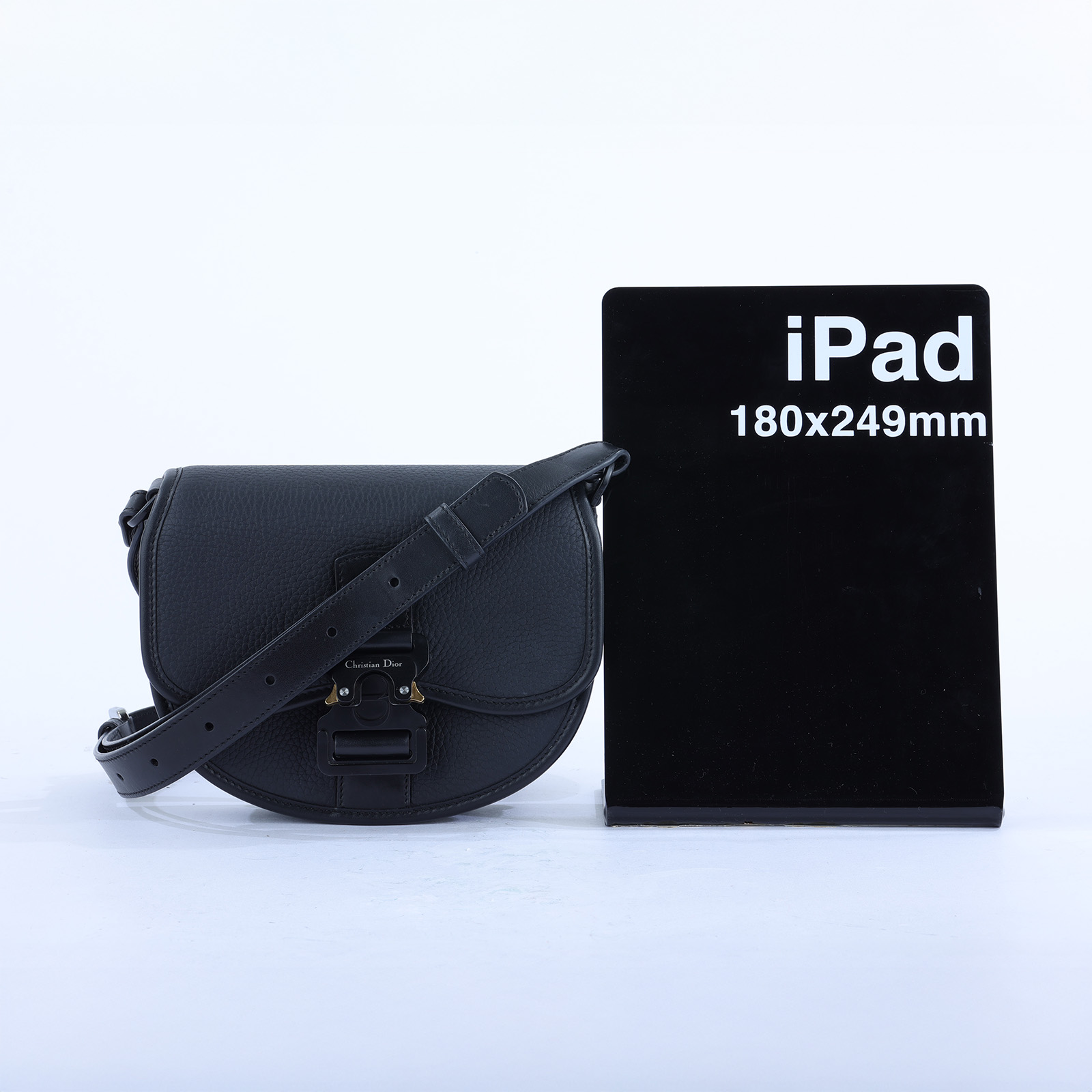 迪奧 CHRISTIAN DIOR Mini Gallop Bag with Strap 迷你 手袋 1ADPO033LAC 黑GALLOP肩背包 無附屬品