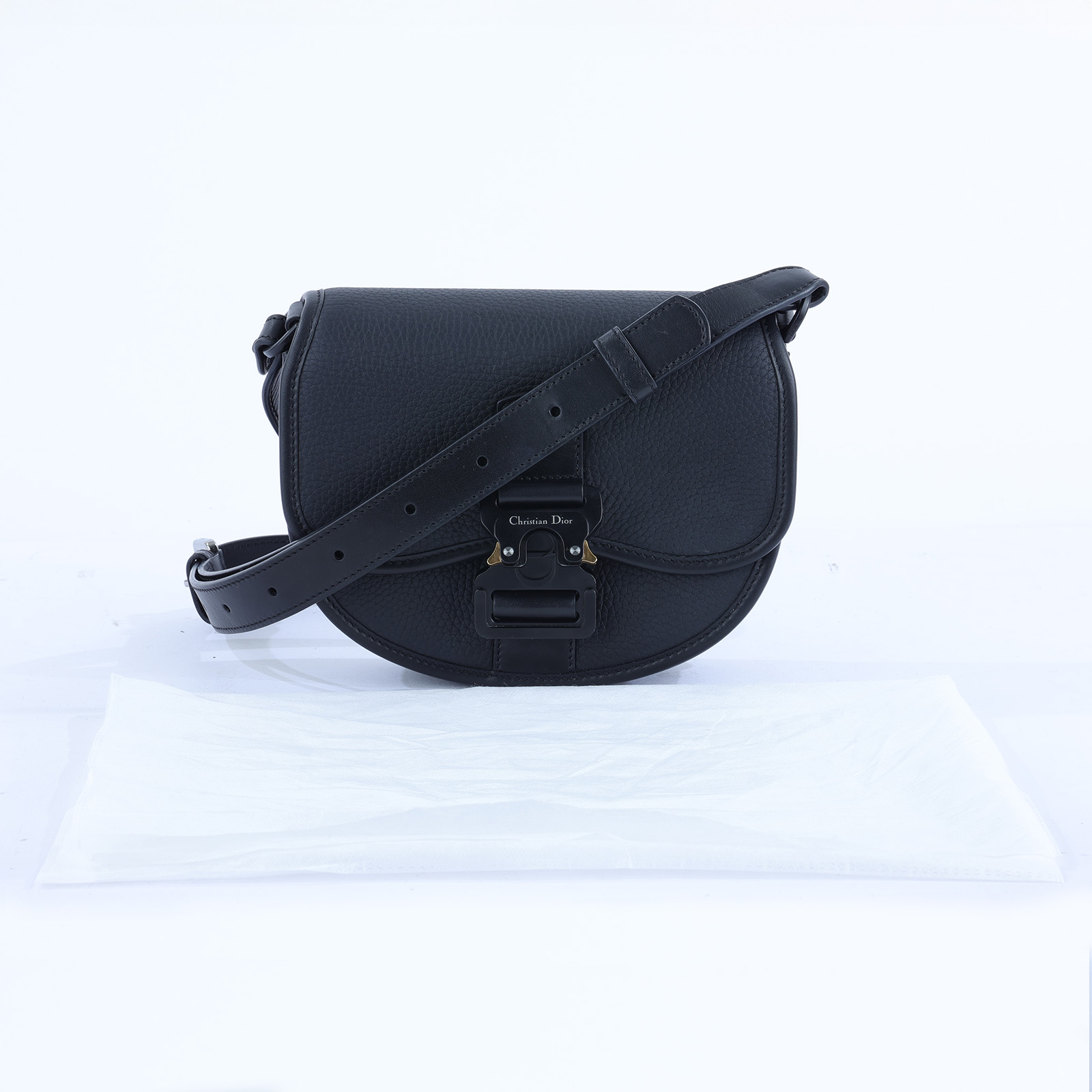迪奧 CHRISTIAN DIOR Mini Gallop Bag with Strap 迷你 手袋 1ADPO033LAC 黑GALLOP肩背包 無附屬品