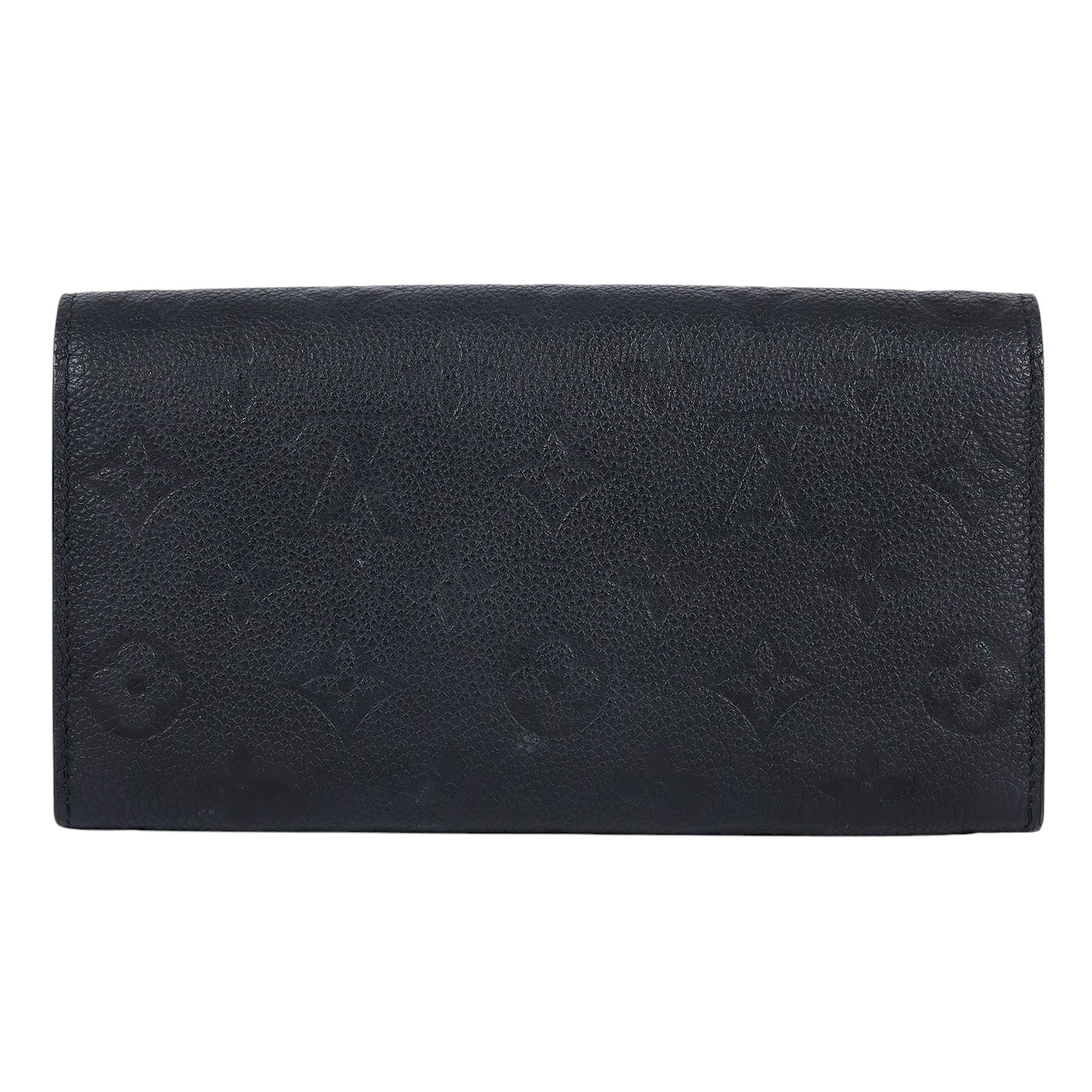 路易威登 LOUIS VUITTON Sarah 錢包 M82638 晶片款 黑壓紋Sarah長夾 原廠盒子/防塵袋