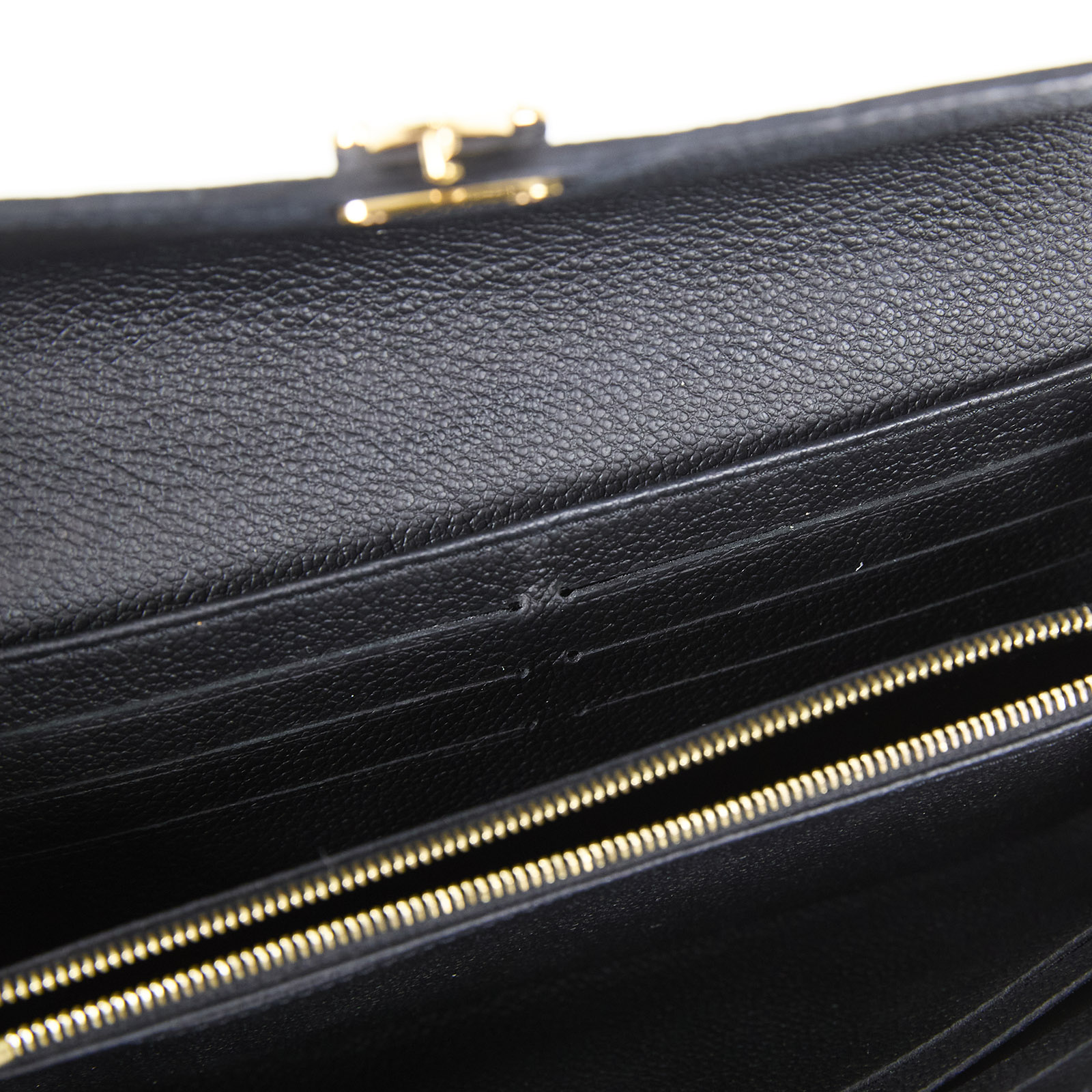 路易威登 LOUIS VUITTON Sarah 錢包 M82638 晶片款 黑壓紋Sarah長夾 原廠盒子/防塵袋