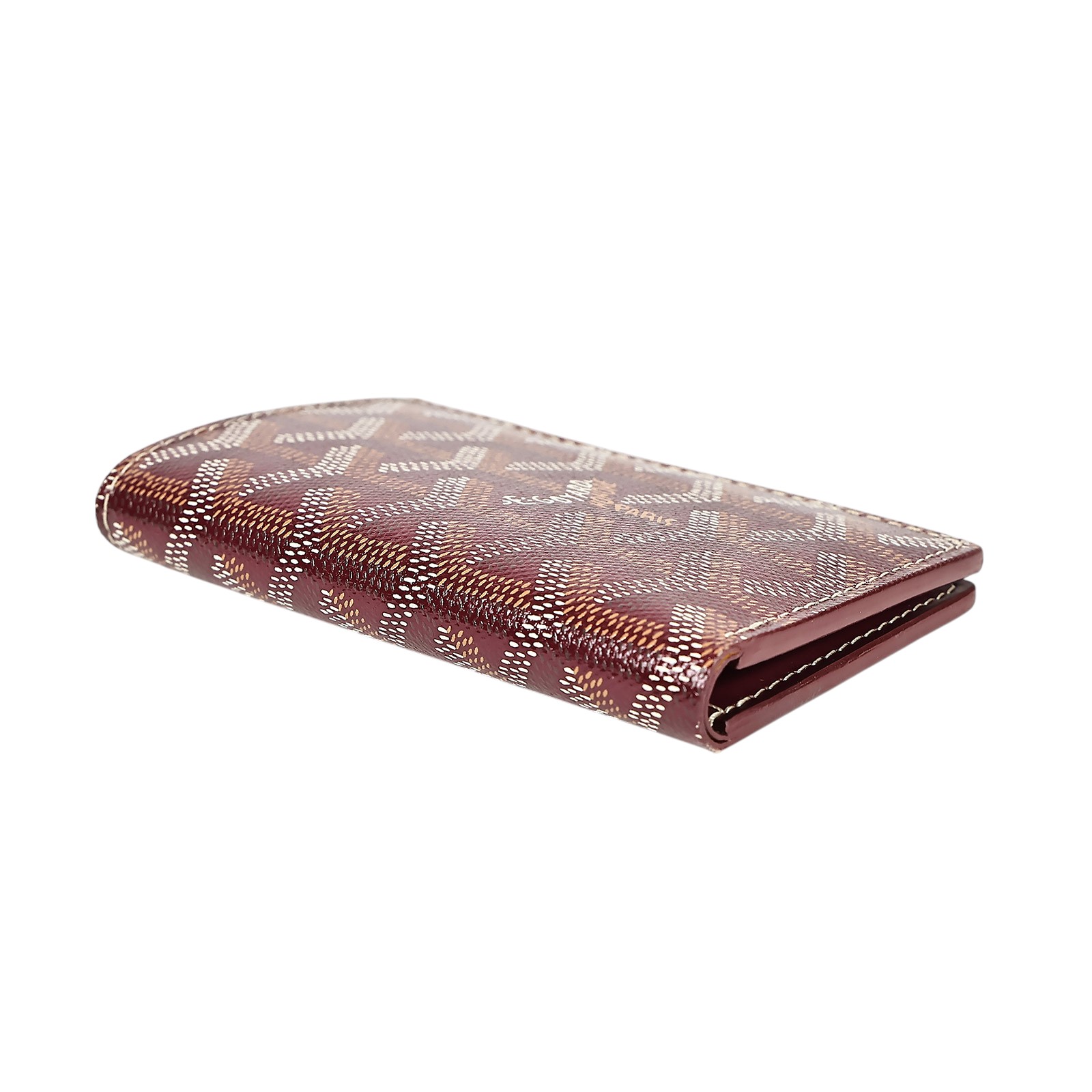 高雅德 GOYARD Saint-Pierre Card Wallet 卡夾 STPIE2PMLTY 酒紅對開卡夾 原廠盒子