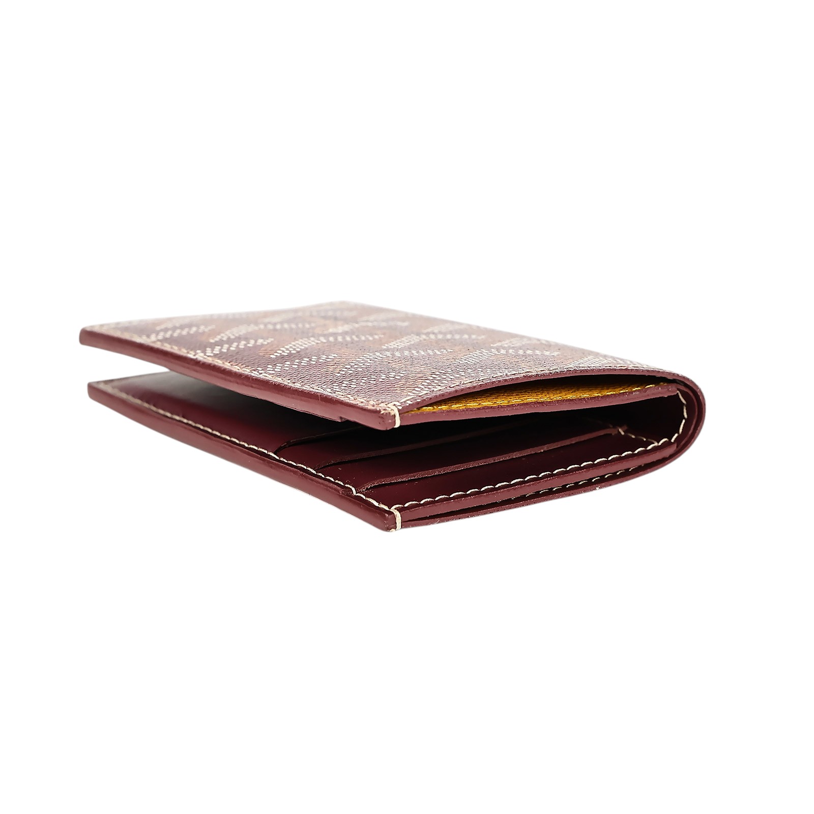 高雅德 GOYARD Saint-Pierre Card Wallet 卡夾 STPIE2PMLTY 酒紅對開卡夾 原廠盒子