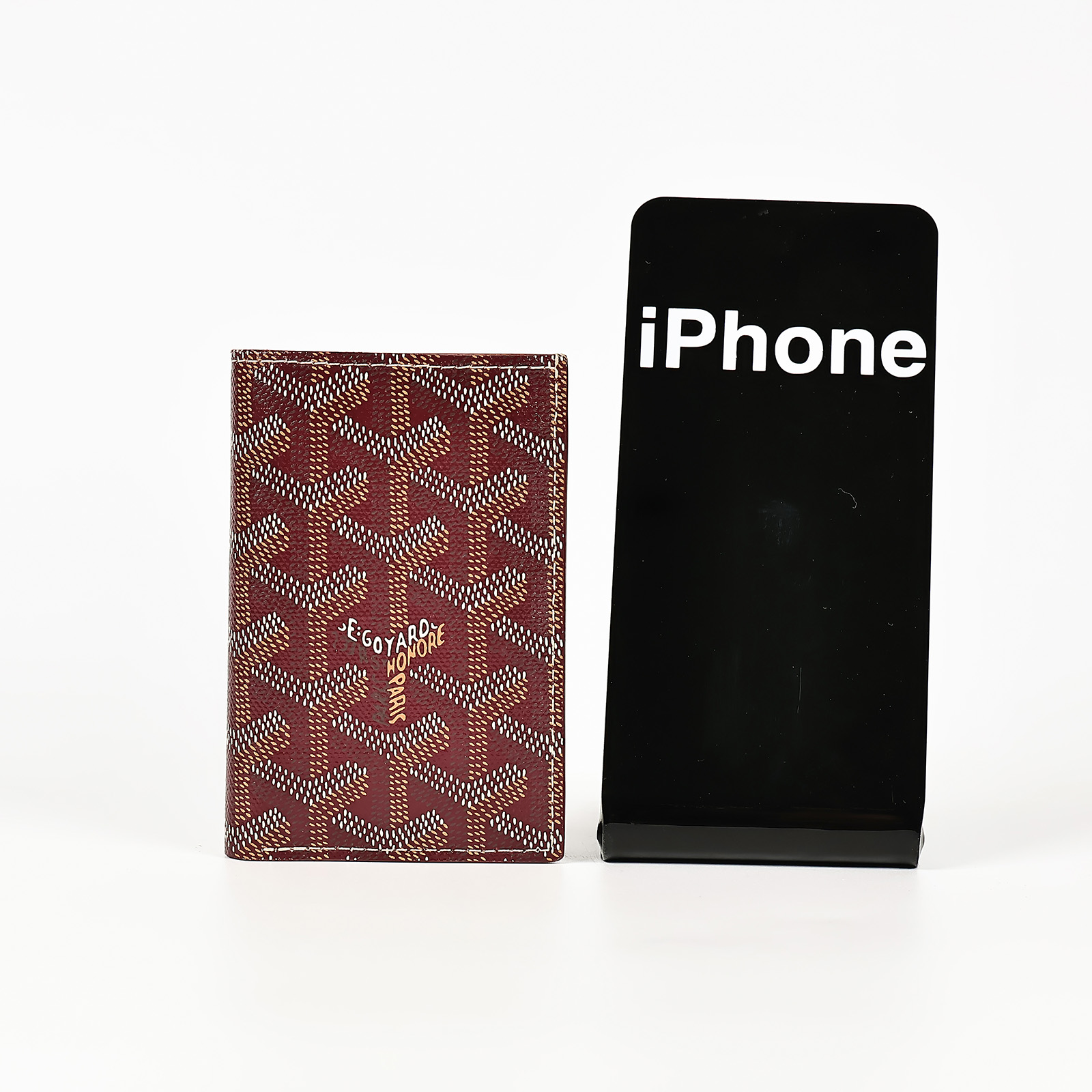 高雅德 GOYARD Saint-Pierre Card Wallet 卡夾 STPIE2PMLTY 酒紅對開卡夾 原廠盒子