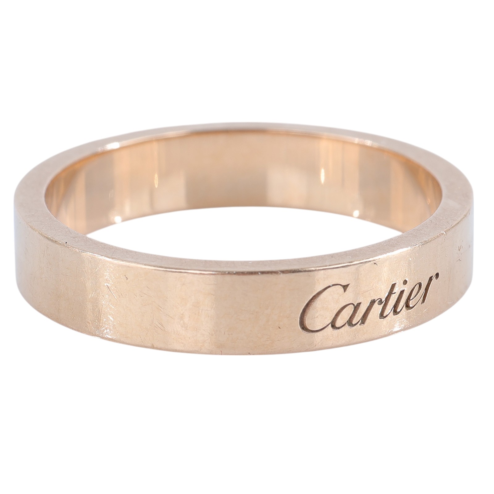卡地亞 CARTIER C de 婚戒 B4098056 YG 素面戒指#56 原廠盒子/保證卡