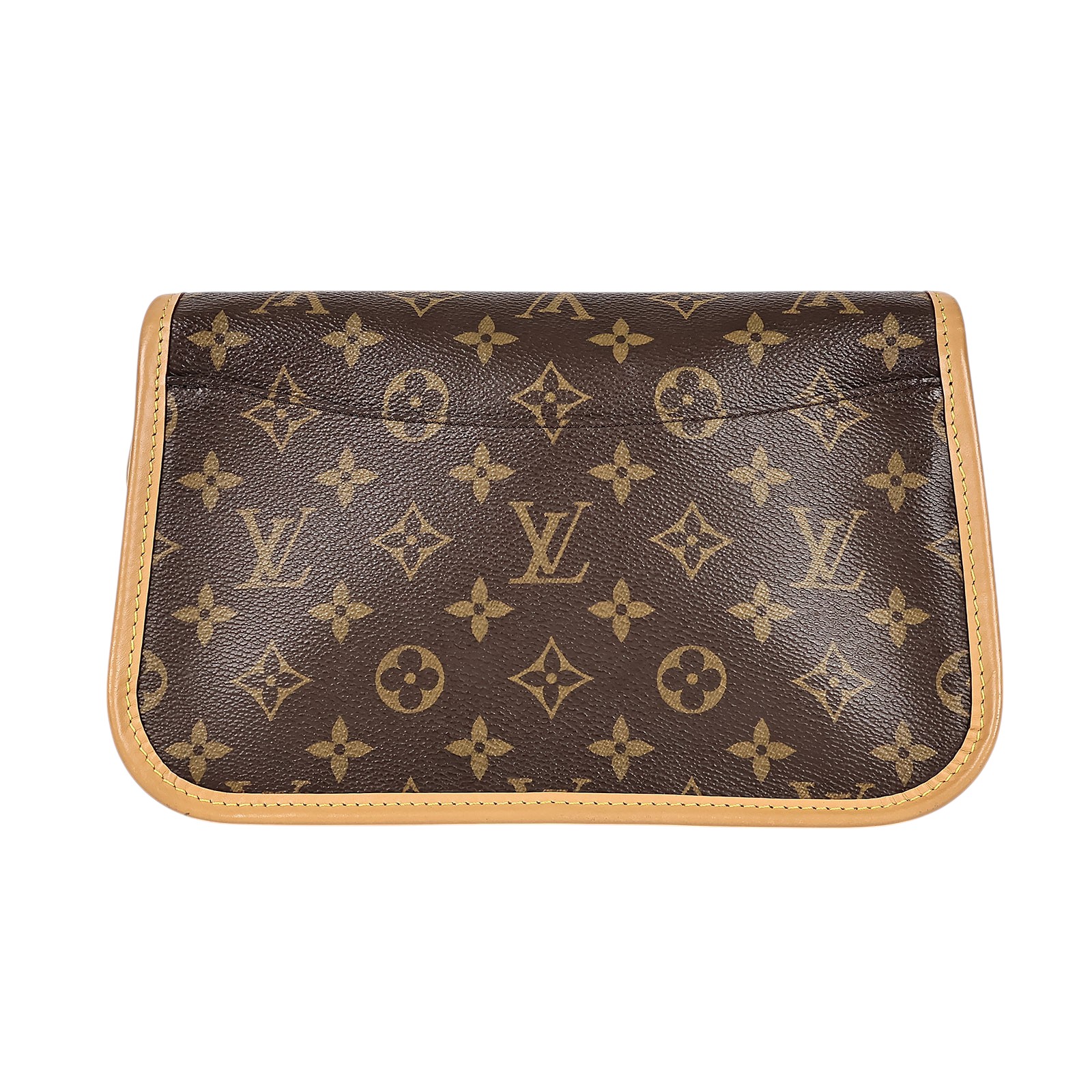 路易威登 LOUIS VUITTON Diane 腋下包法棍 單肩背包 經典帆布 M45985 晶片款 原花DIANE法棍包 原廠盒子/防塵袋/背帶2
