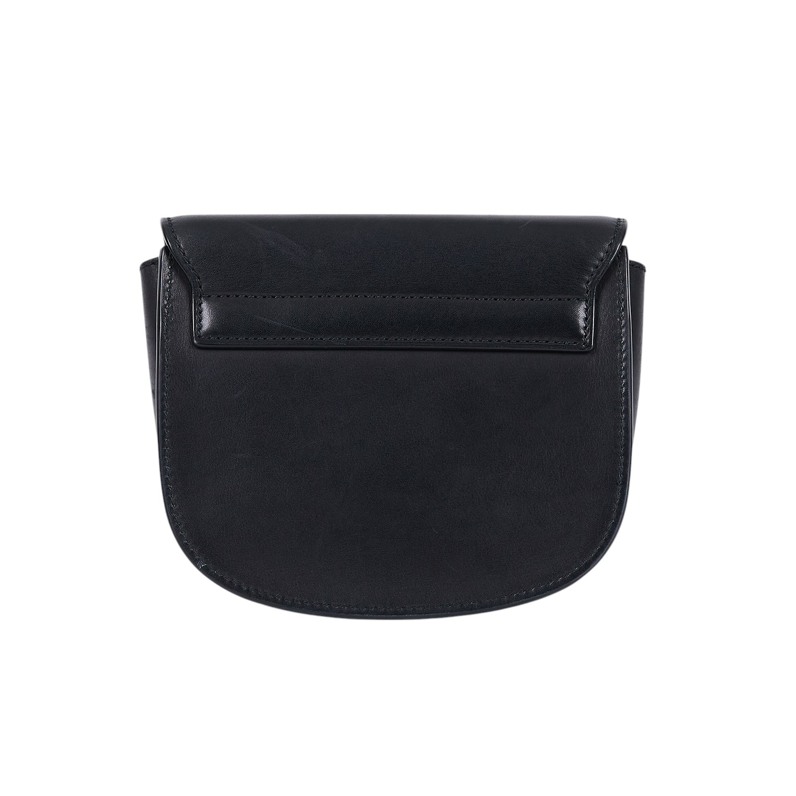 聖羅蘭 YSL SAINT LAURENT Kaia 滑面皮革 小型書包 斜背包 619740BWR0W 黑金KAIA馬鞍包 原廠盒子/防塵袋/背帶/購買證明