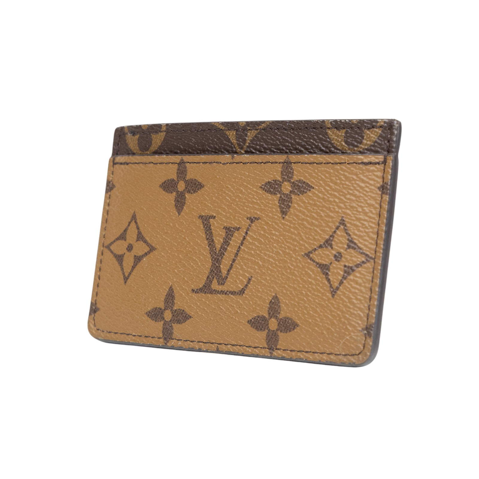 路易威登 LOUIS VUITTON 卡片套 卡夾 Monogram帆布 M69161 晶片款 原花雙色卡夾 原廠盒子/防塵袋