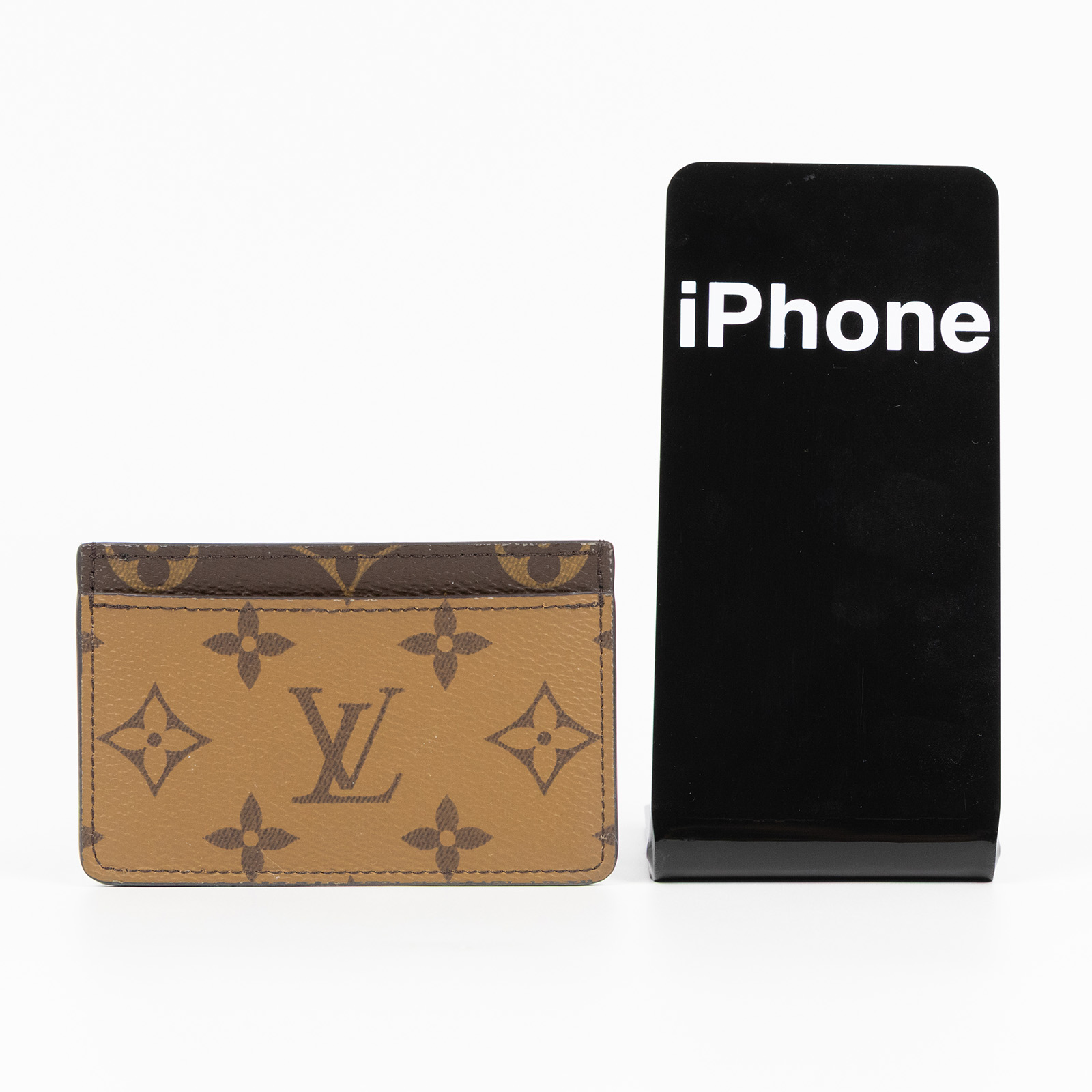路易威登 LOUIS VUITTON 卡片套 卡夾 Monogram帆布 M69161 晶片款 原花雙色卡夾 原廠盒子/防塵袋