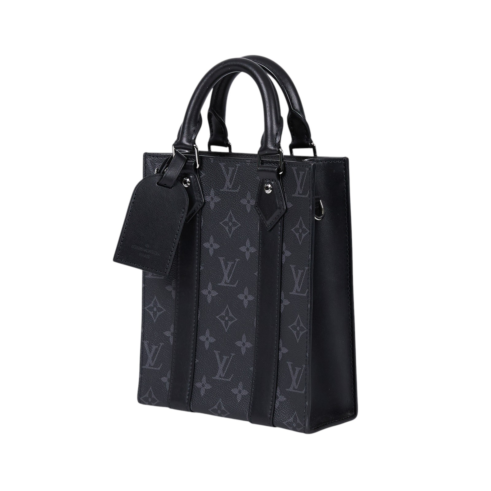 路易威登 LOUIS VUITTON Sac Plat Mini 老花帆布 手提 斜背包 M46453 晶片款  防塵袋/背帶/吊牌