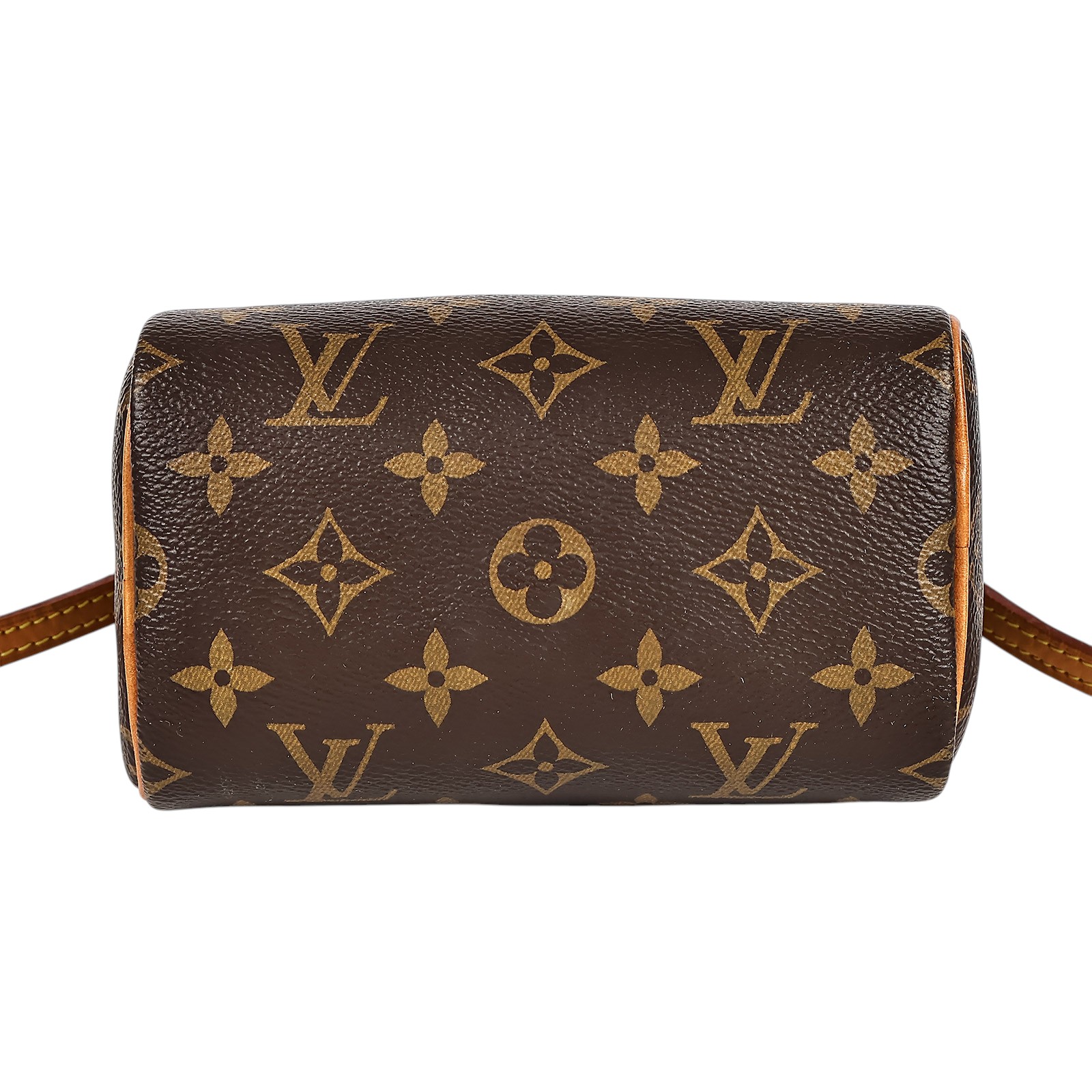 路易威登 LOUIS VUITTON Nano Speedy 經典帆布 手提 斜背 波士頓包 M61252 原花NANO SPEEDY 防塵袋