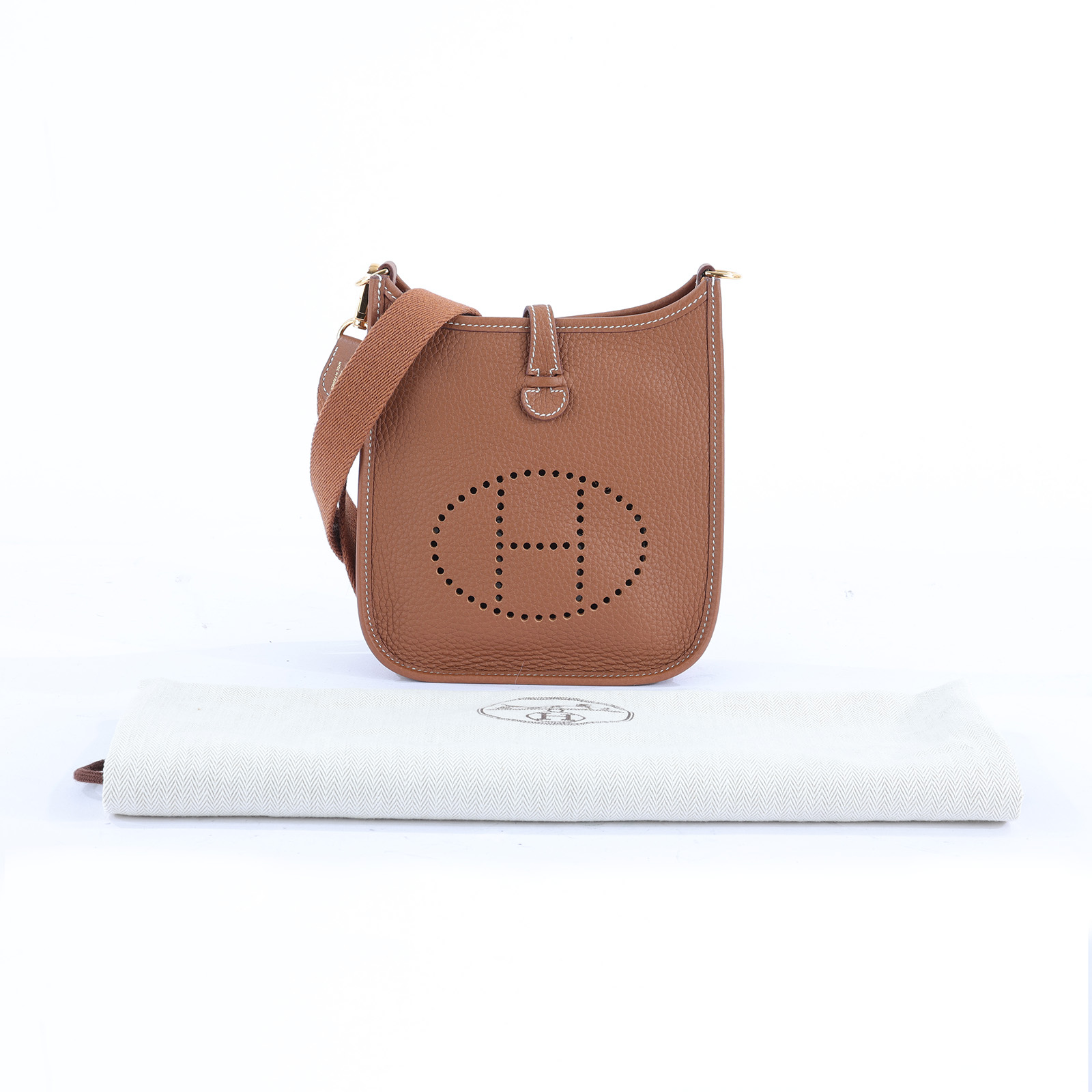 愛馬仕 Hermès Evelyne Bag Mini 伊芙琳包 Evelyne 16 EV16 U BT 009 TD  防塵袋/背帶
