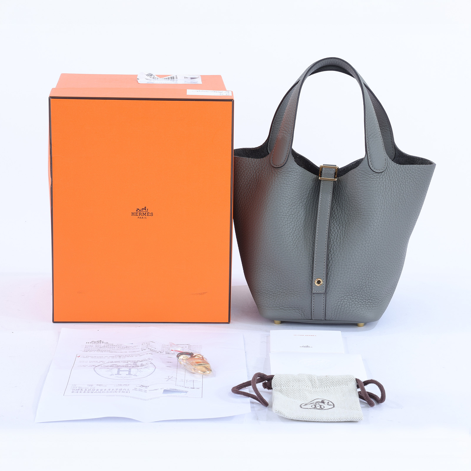 愛馬仕 Hermès Picotin Lock 18 菜籃子包 PT18 U FM 009 PM/H056289CC0L  原廠盒子/防塵袋/鎖組/購買證明影本