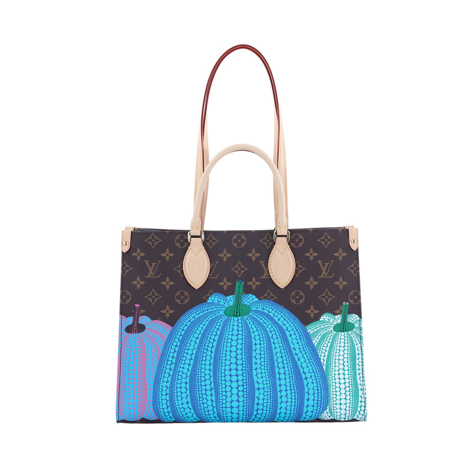 路易威登 LOUIS VUITTON OnTheGo MM 手提袋 單肩包 LVxYK 草間彌生 聯名 M46466 晶片款  原廠盒子/DSUT BAG