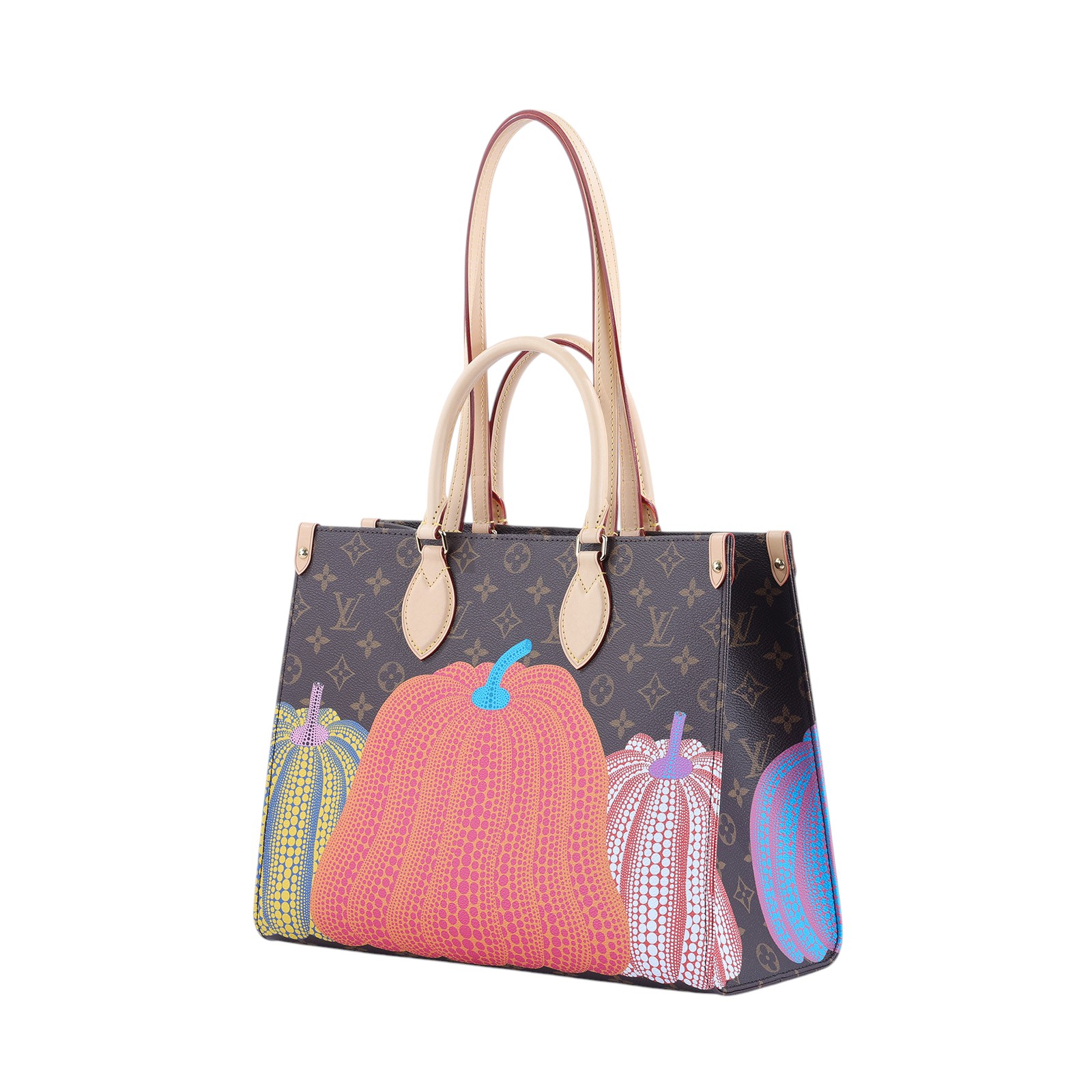 路易威登 LOUIS VUITTON OnTheGo MM 手提袋 單肩包 LVxYK 草間彌生 聯名 M46466 晶片款  原廠盒子/DSUT BAG