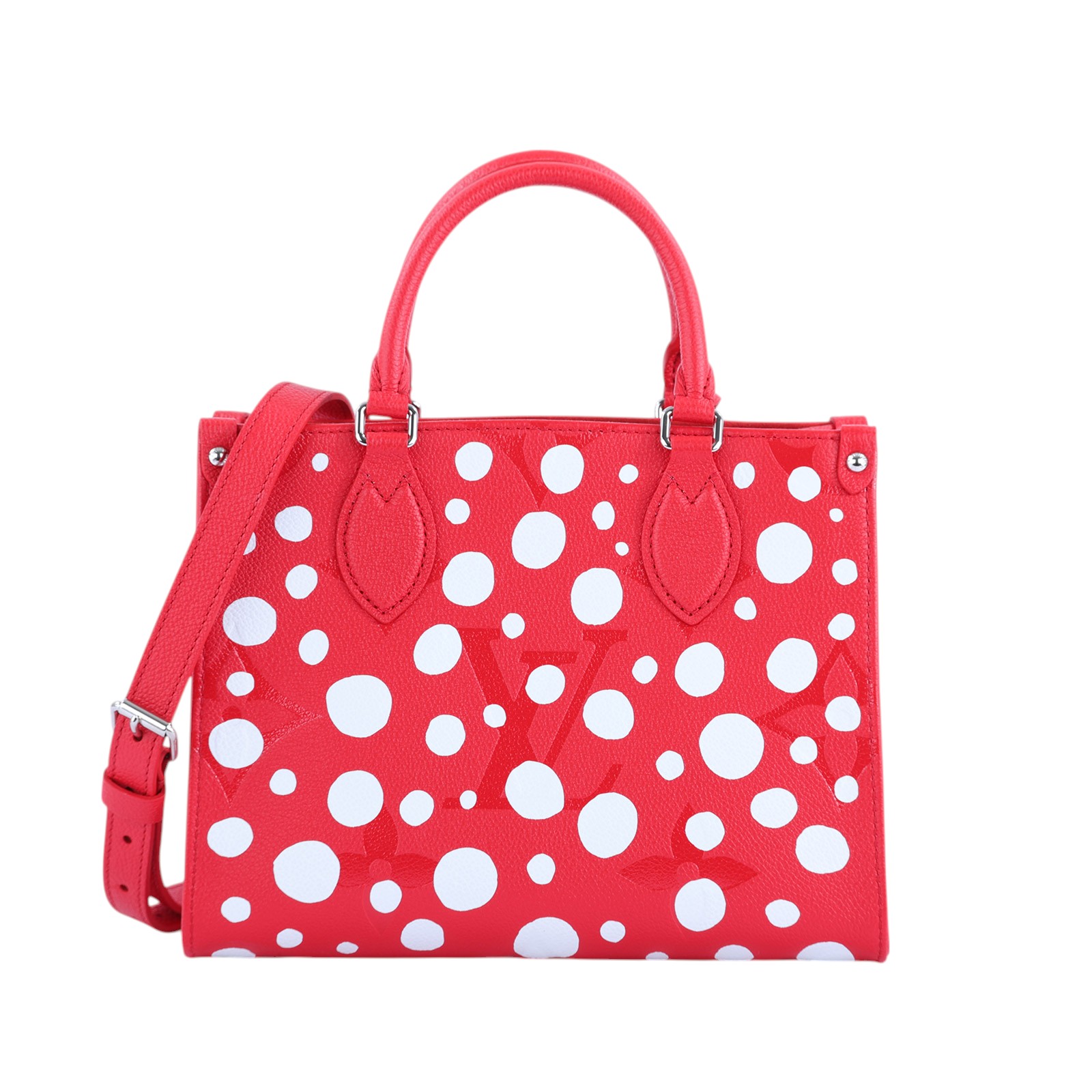 路易威登 LOUIS VUITTON 聯名YK 草間彌生 OnTheGo PM 肩背 托特包 M46412 晶片款  防塵袋/背帶/吊牌