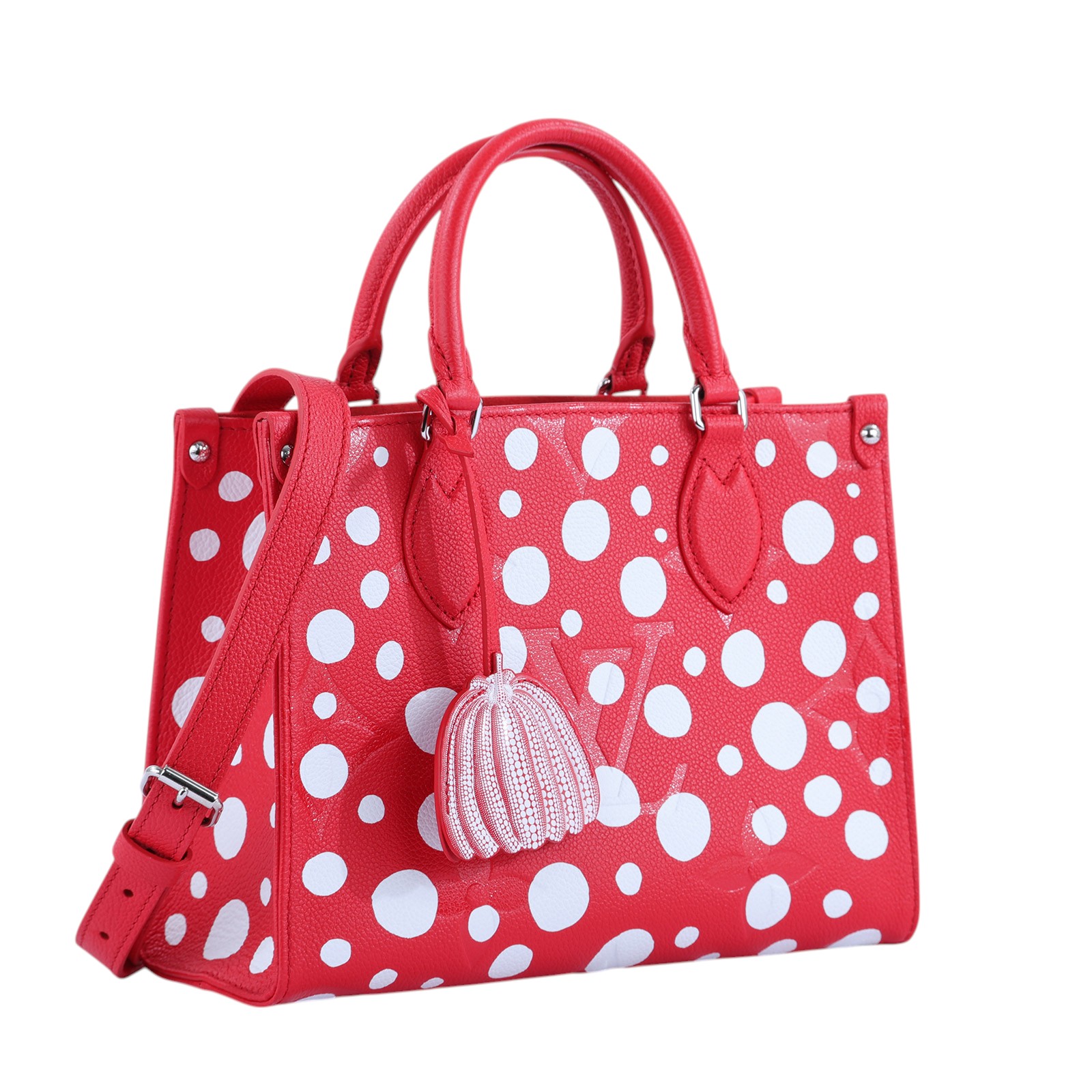 路易威登 LOUIS VUITTON 聯名YK 草間彌生 OnTheGo PM 肩背 托特包 M46412 晶片款  防塵袋/背帶/吊牌