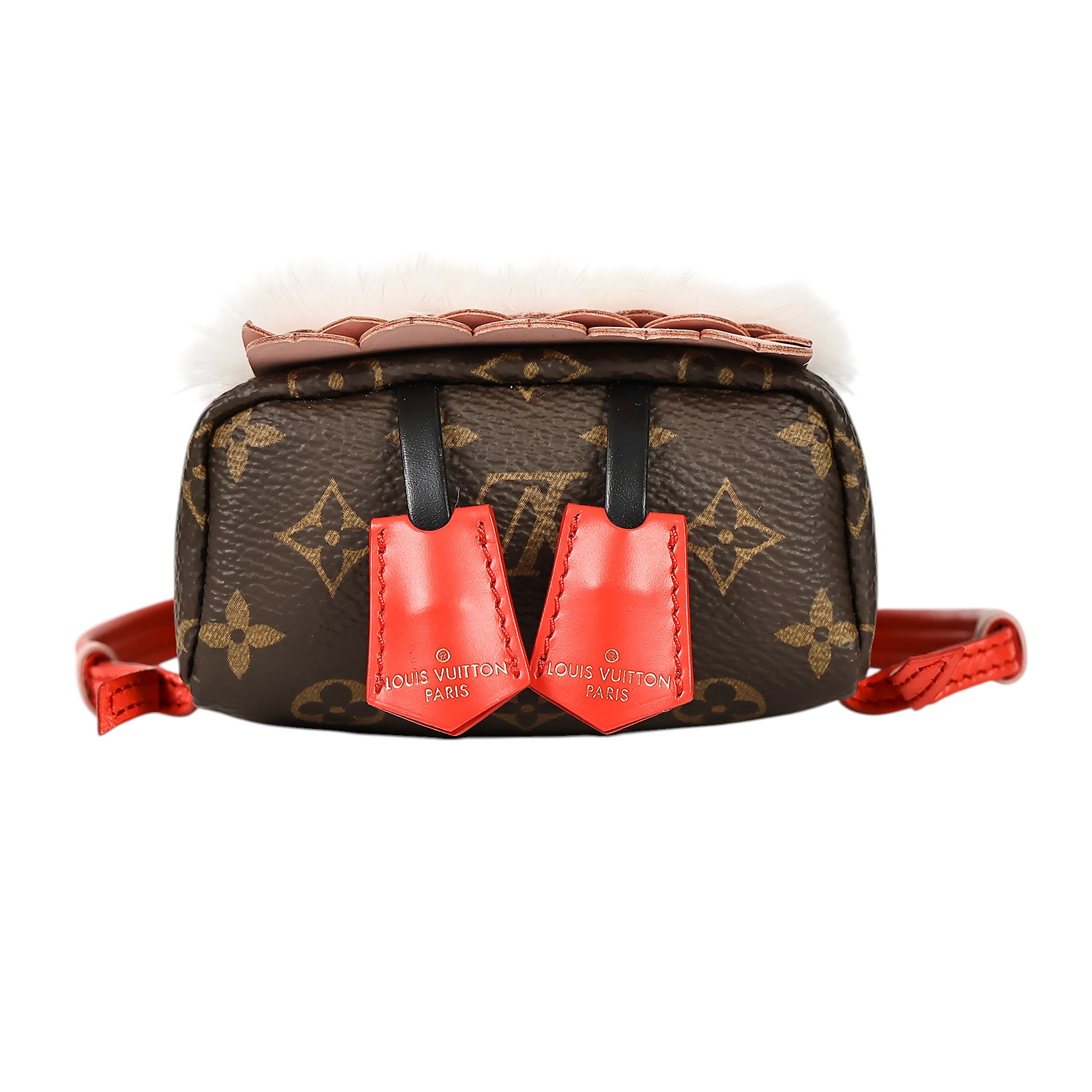 路易威登 LOUIS VUITTON 貓頭鷹吊飾 M63092 原花小書包貓頭鷹吊飾 原廠盒子/防塵袋/晶片消磁