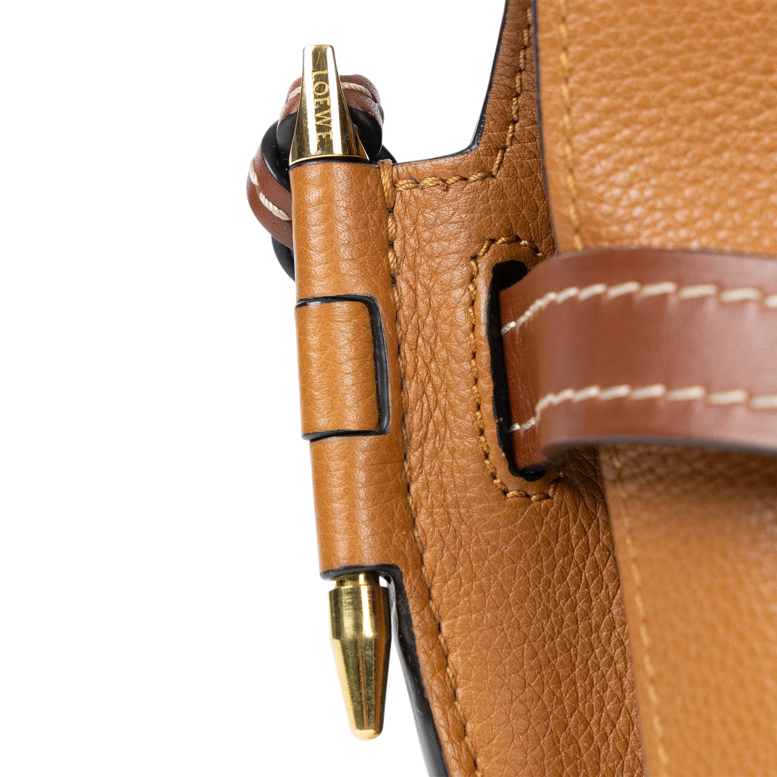 羅意威 LOEWE Small Gate bag 小型 小牛皮 肩背包 321.12.T20 焦糖GATE 小號 原廠盒子/防塵袋