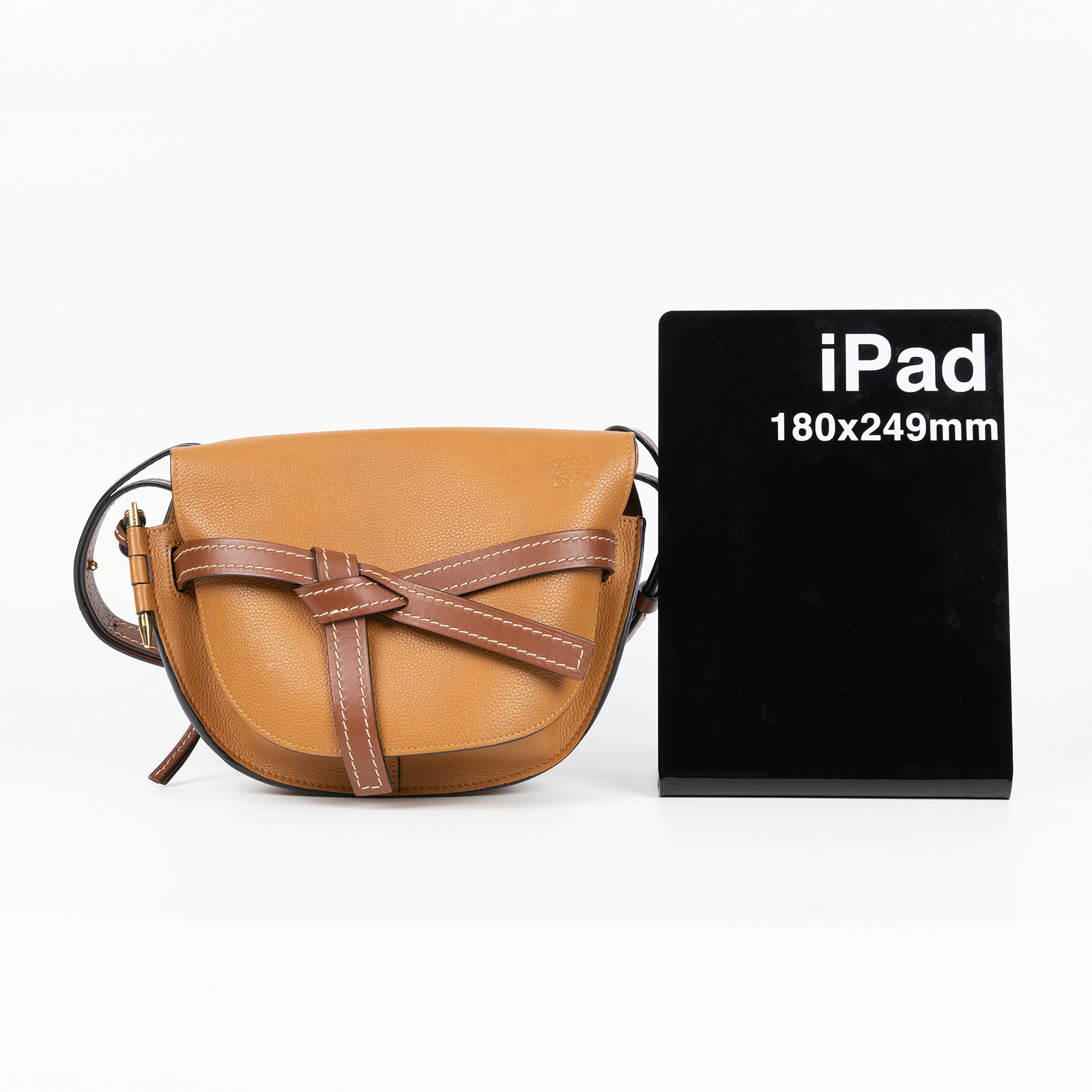 羅意威 LOEWE Small Gate bag 小型 小牛皮 肩背包 321.12.T20 焦糖GATE 小號 原廠盒子/防塵袋