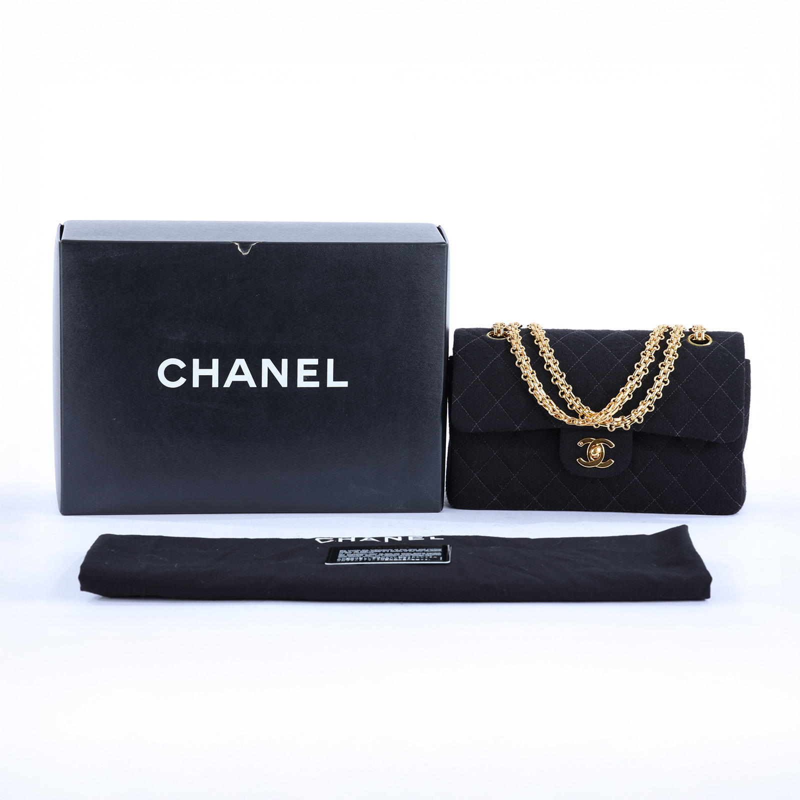 香奈兒 CHANEL CF 經典 小型 口蓋包 A01113 5開 黑帆布COCO23 原廠盒子/防塵袋/保證卡