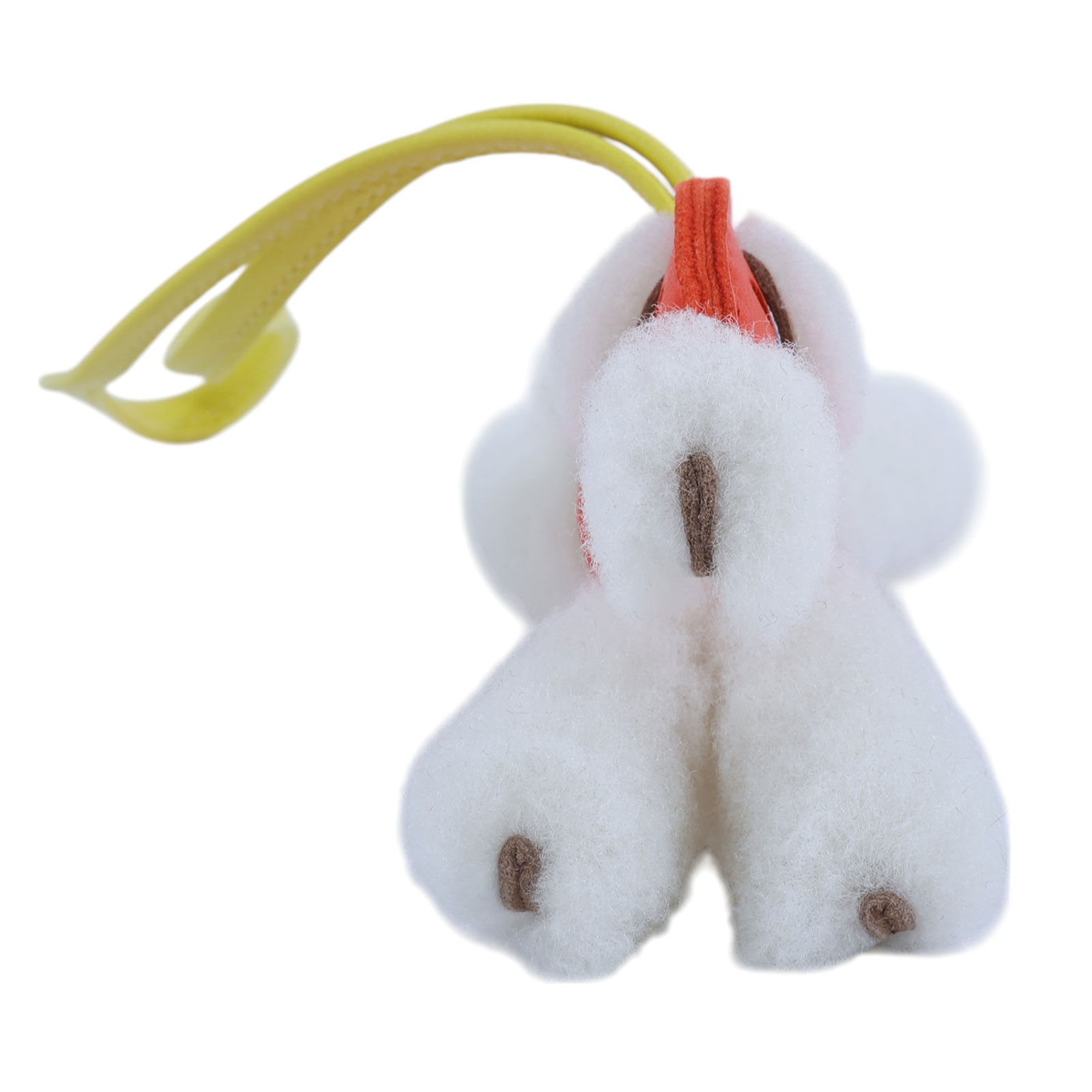愛馬仕 Hermès Budy charm 吊飾 BUDYC U AA U刻 白橘BUDY梗犬吊飾 原廠盒子