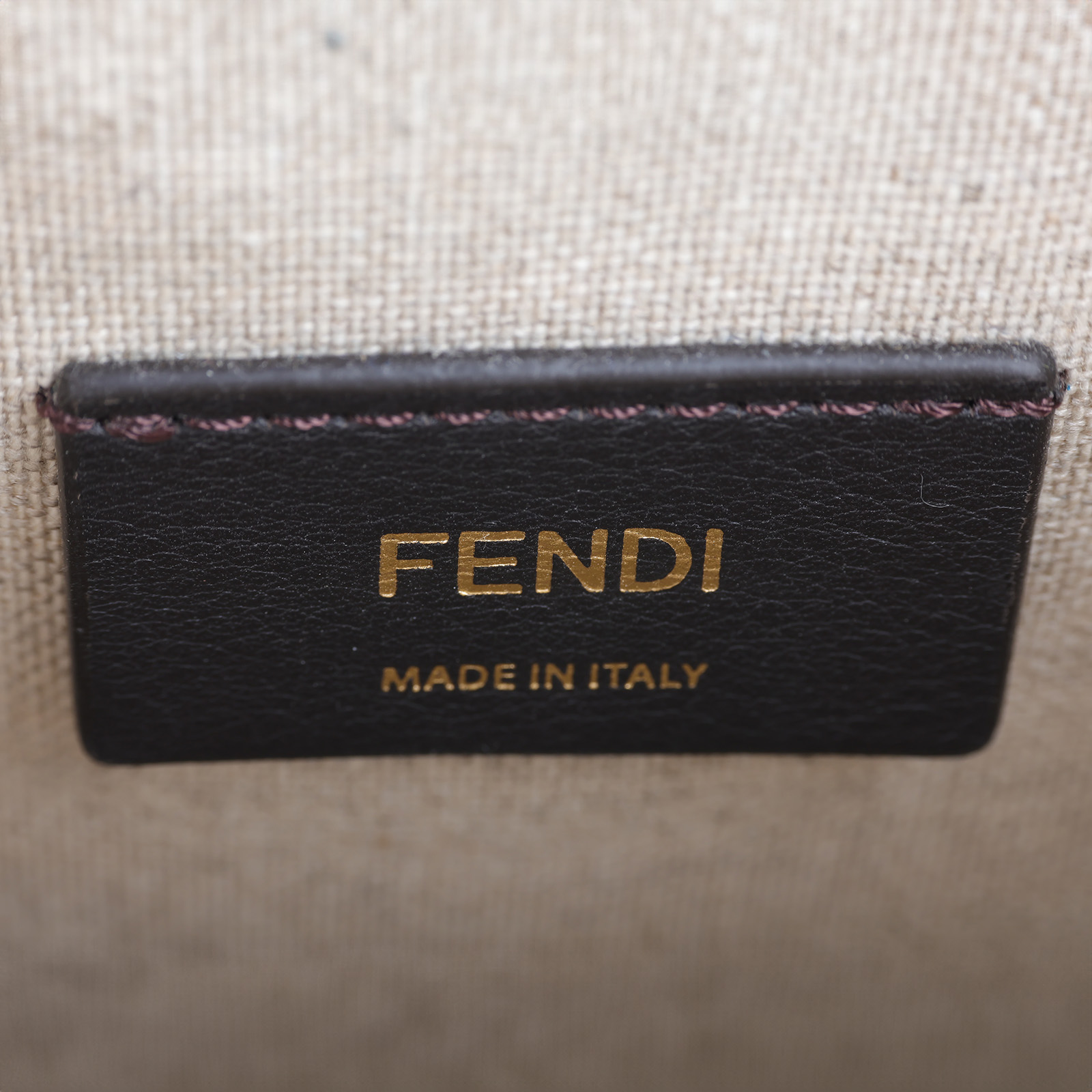 芬迪 FENDI Mon Tresor 皮革 迷你 手袋 8BS010AKKV 藕粉帆布FF水桶包 防塵袋/背帶x2/購買證明