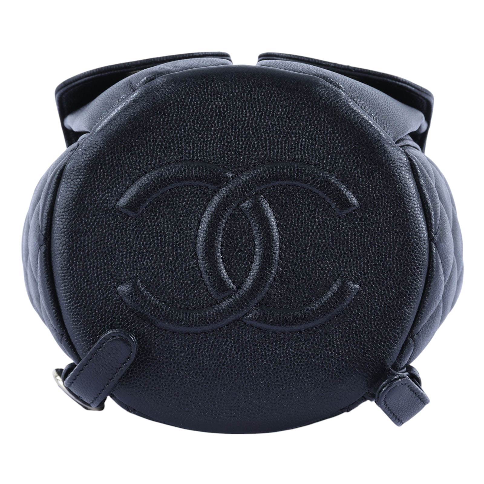 香奈兒 CHANEL CC Logo 菱格紋 迷你 雙肩 後背包 AS3290 晶片款 黑金荔枝後背包 原廠盒子/防塵袋/購買證明