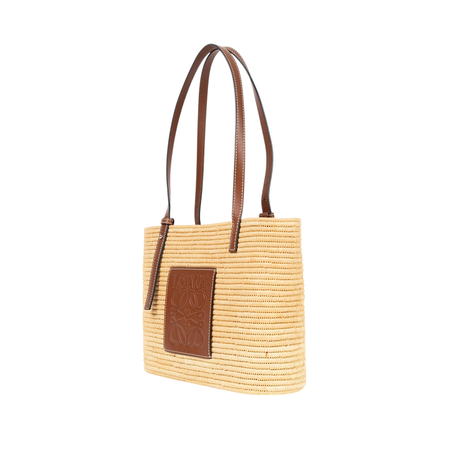 羅意威 LOEWE Square Basket 手袋 小型 A223099X02 草編方形肩背包 防塵袋