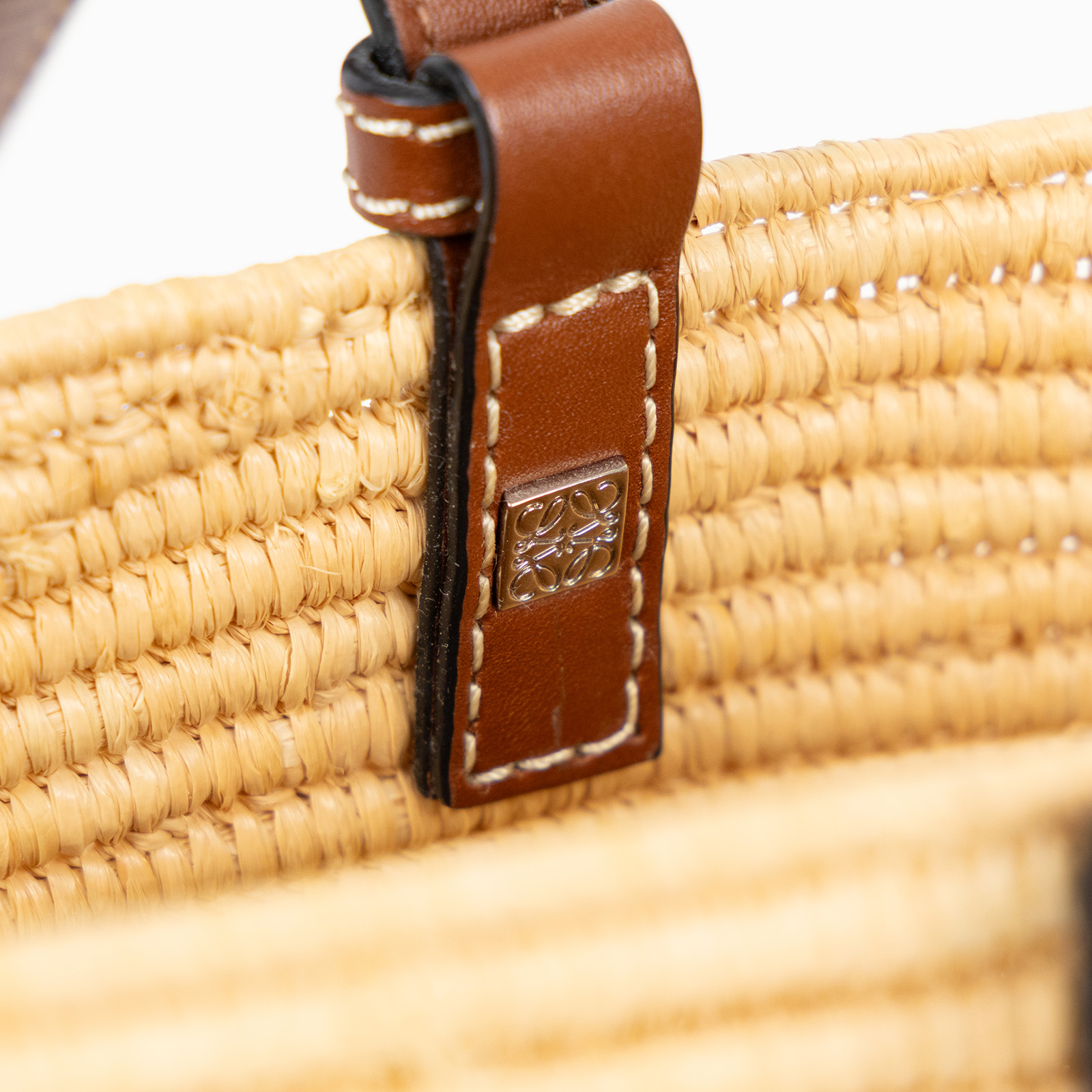 羅意威 LOEWE Square Basket 手袋 小型 A223099X02 草編方形肩背包 防塵袋